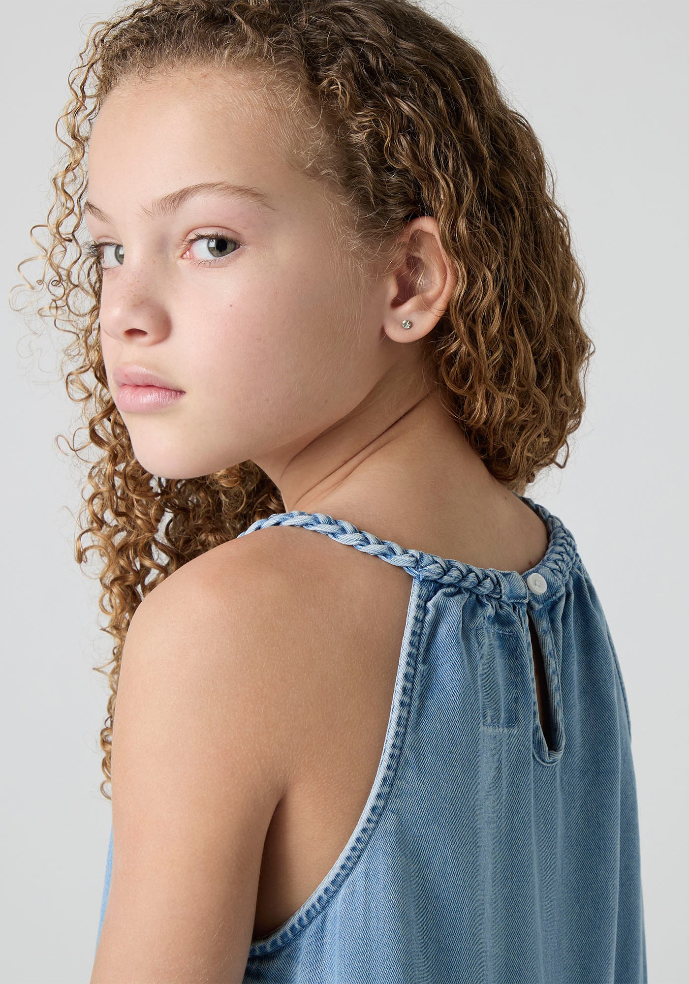 Levi's® Kids Neckholderkleid »LVG HALTER TIERED DRESS«, mit horizontalen Nähten