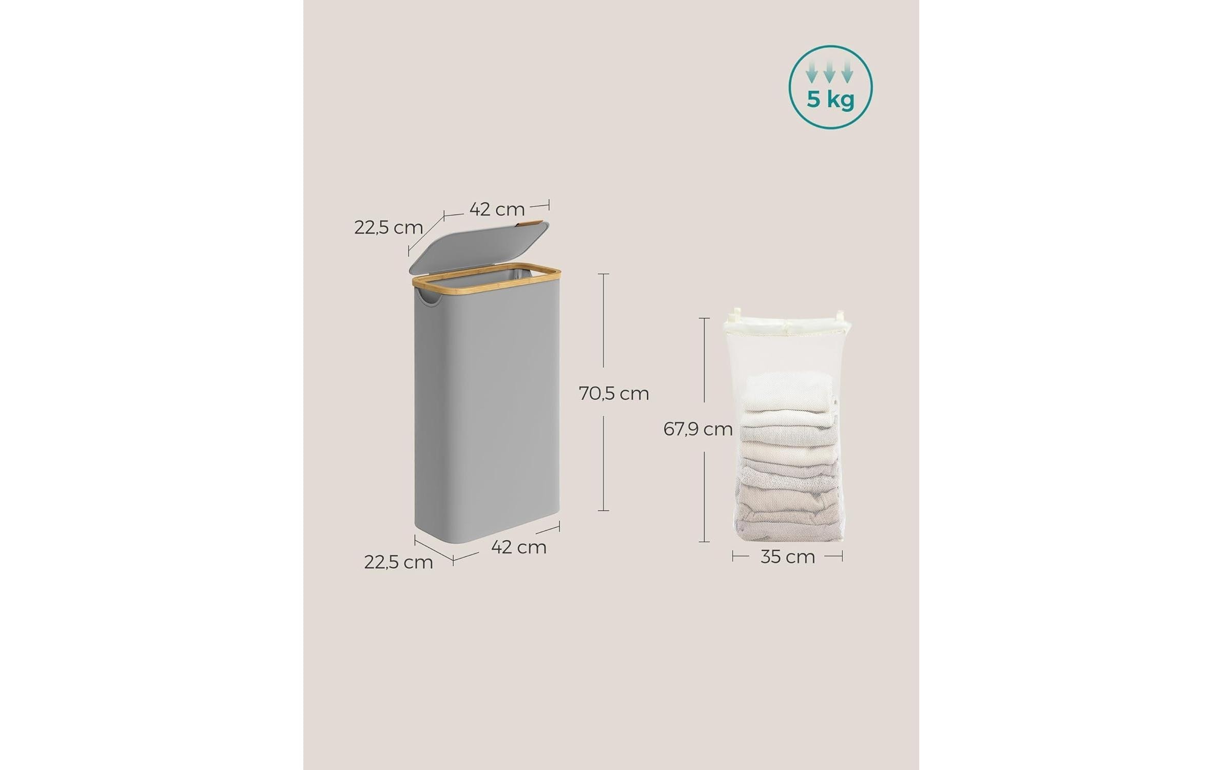 SONGMICS Wäschekorb »65 l«