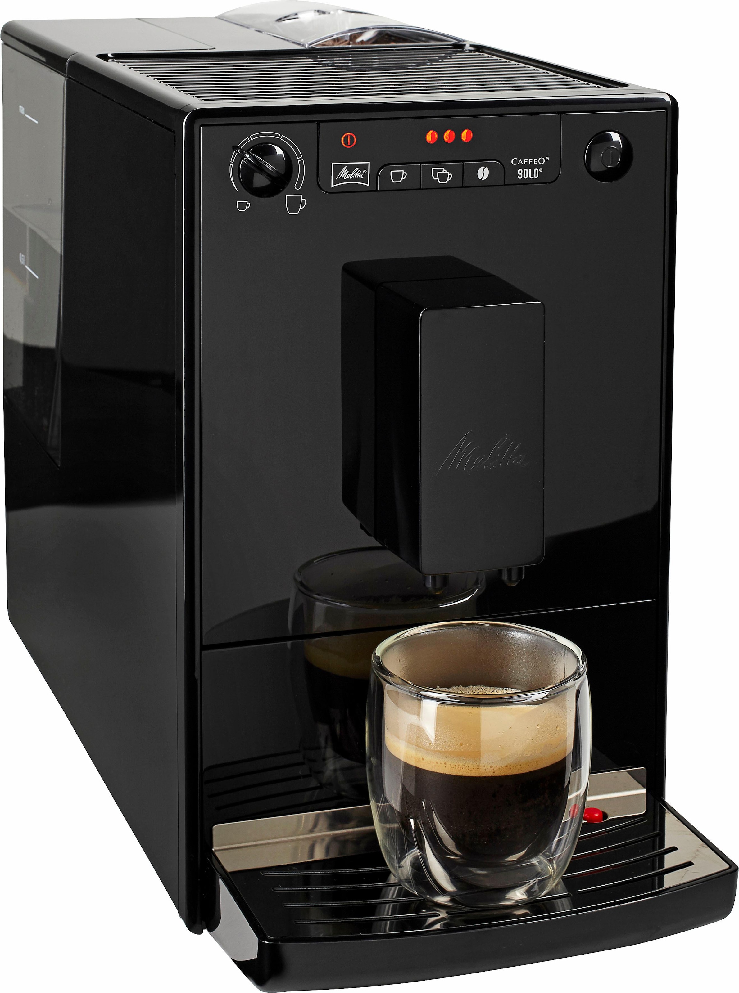 Melitta Kaffeevollautomat CAFFEO® Solo® Pure Black E 950-222, 1,2l Tank,  Kegelmahlwerk online kaufen