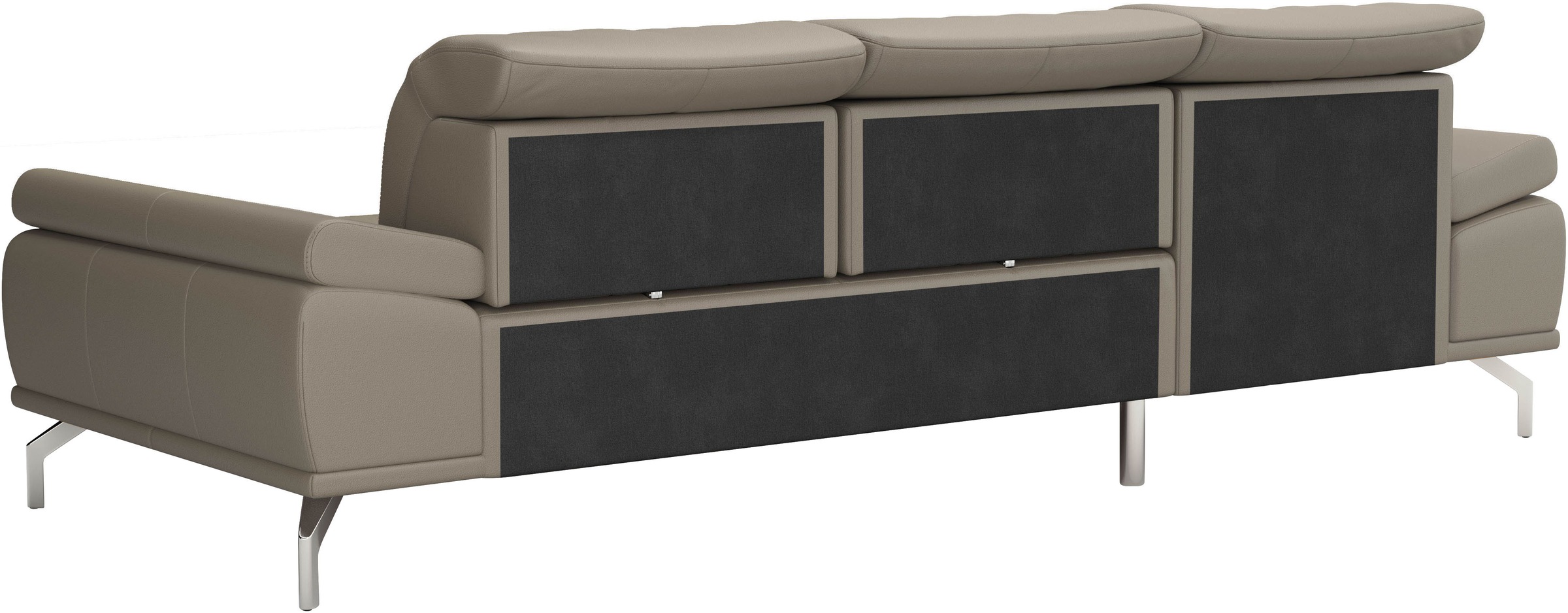 Places of Style Ecksofa »Caluna«, Inkl.Sitztiefenverstellung, wahlweise mit Kopf- und Armteilverstellung