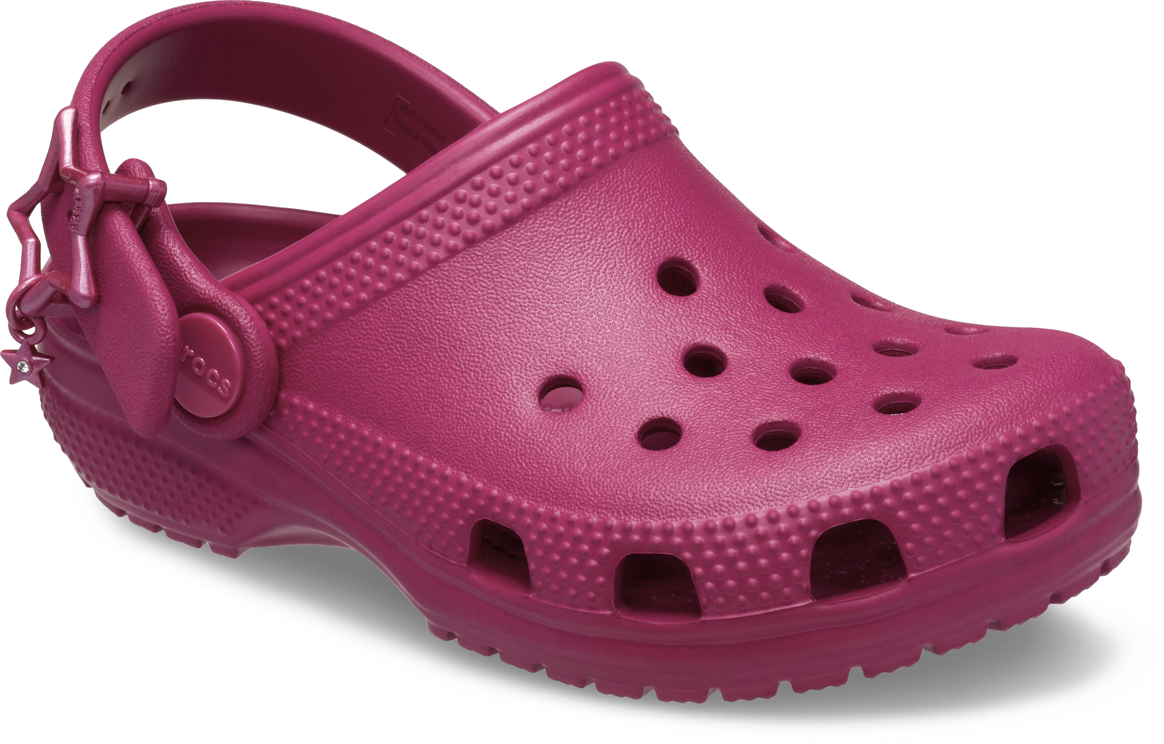 Crocs Clog »Classic Star Buckle Clog K«  Schlupfschuh, Hausschuh mit leicht genoppter Innensohle