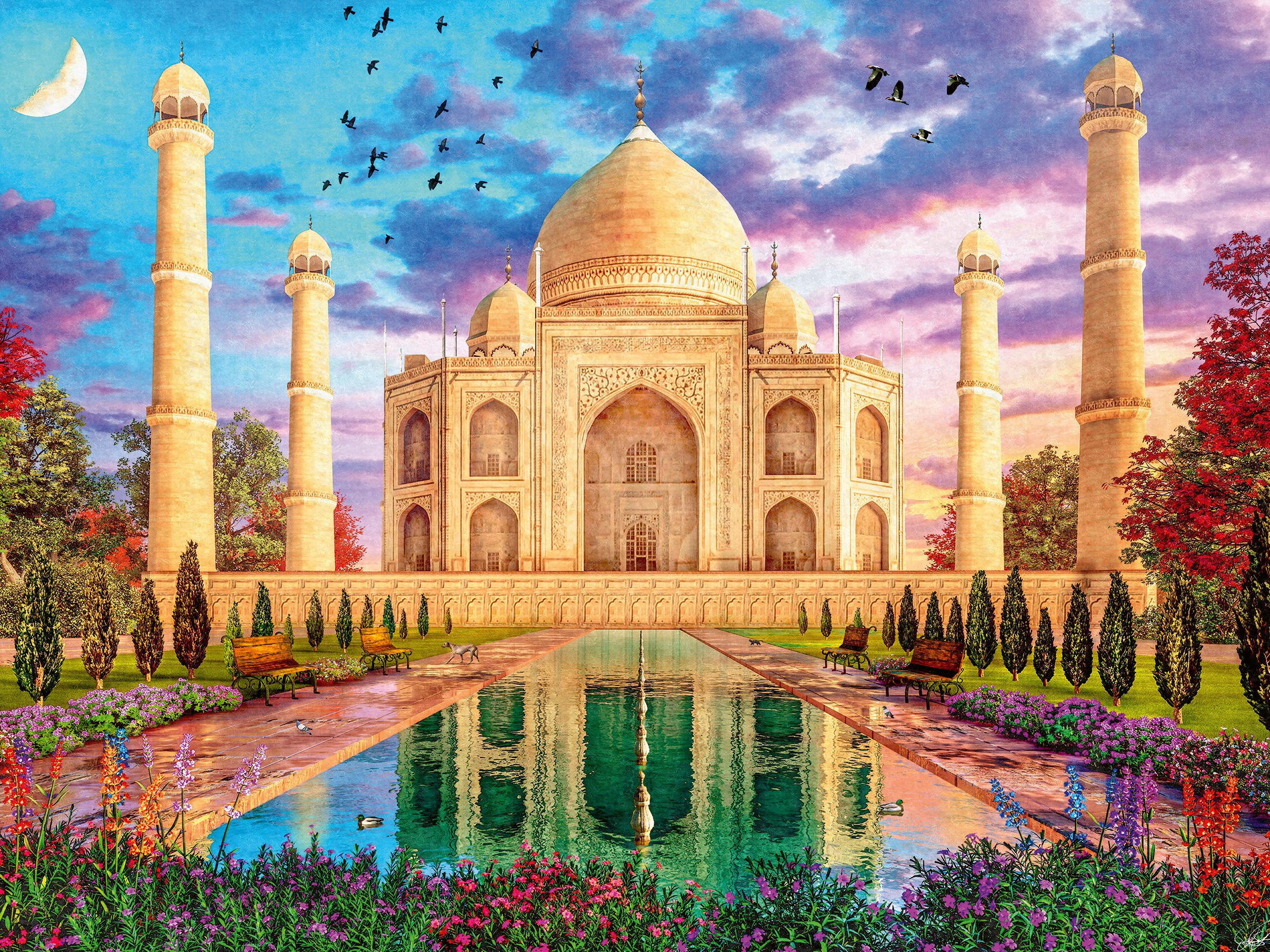 Ravensburger Puzzle »Bezauberndes Taj Mahal« Made in Germany
