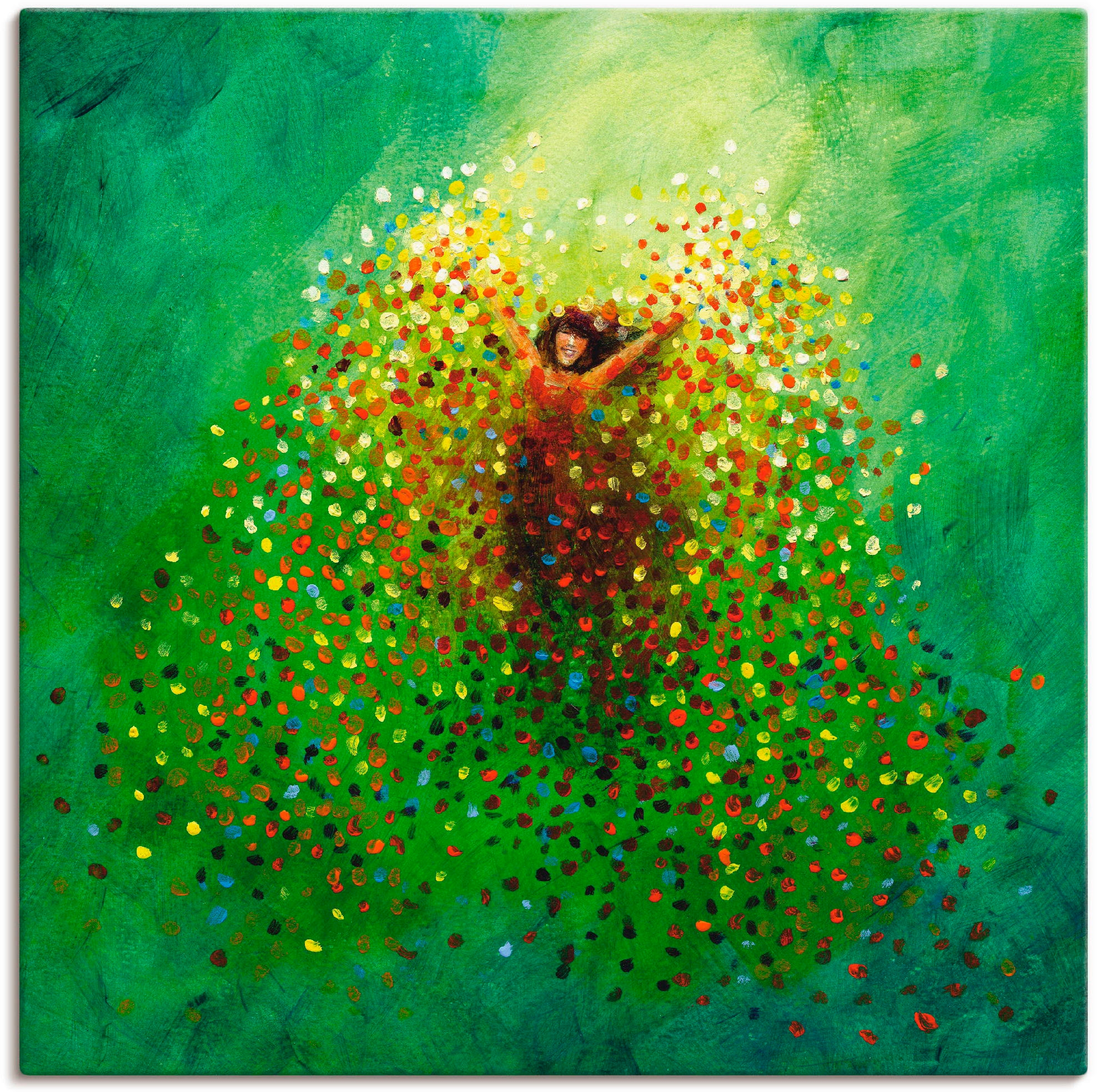 Artland Wandbild »Sich selbst feiern«, Frau, (1 St.), als Leinwandbild, Wan günstig online kaufen