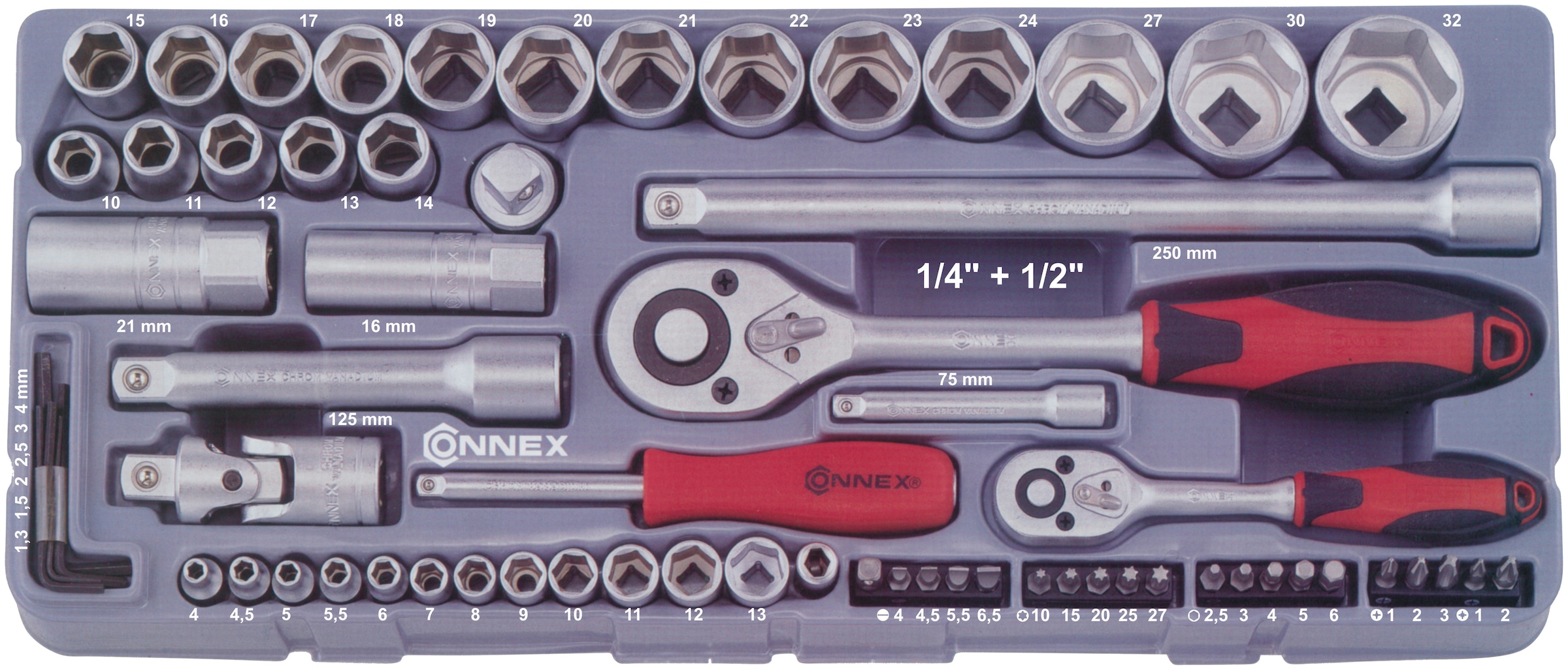 Connex Steckschlüssel »COX580267, 67-tlg.«, (Set) online kaufen