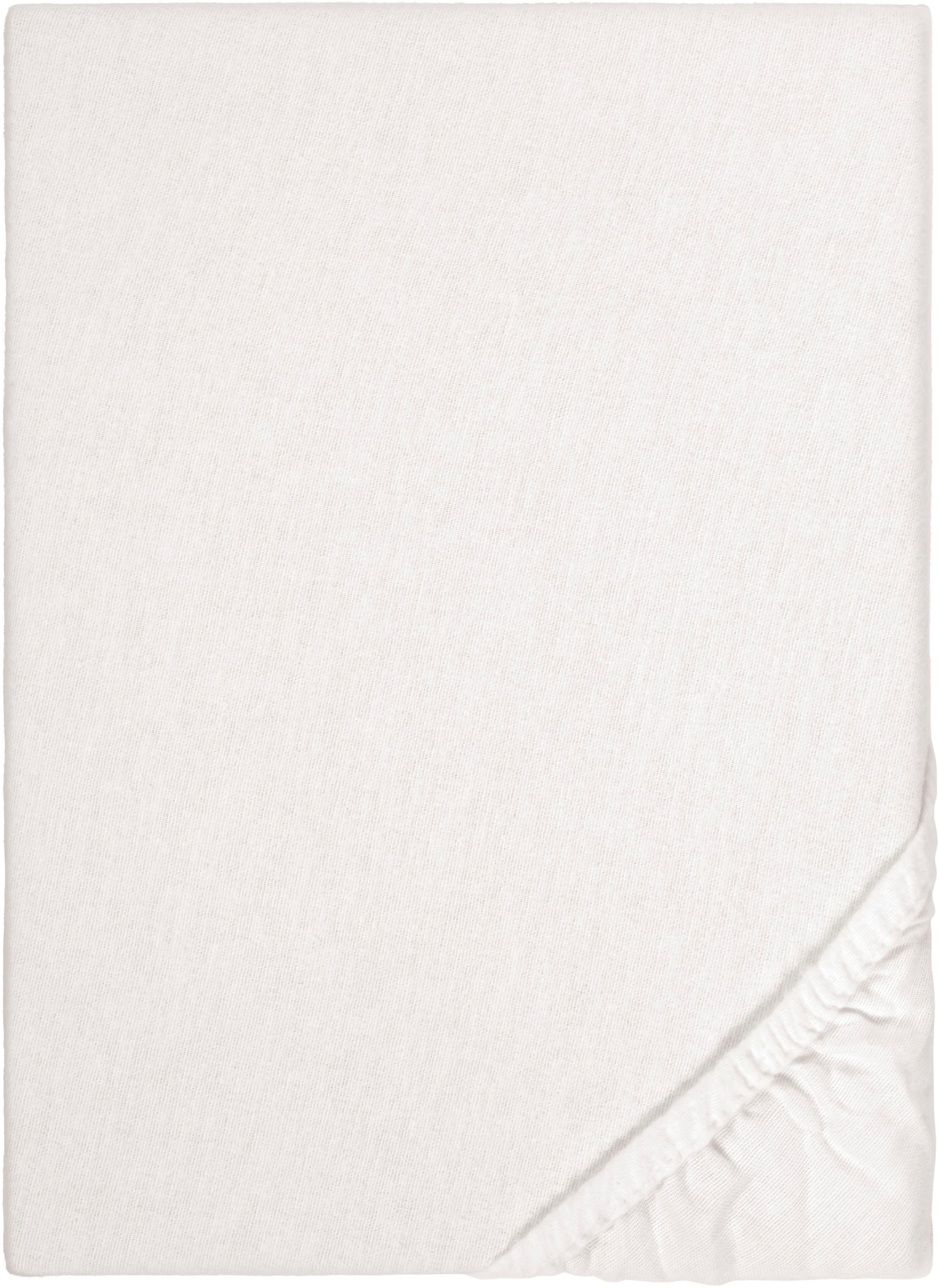 Biberna Spannbettlaken »Biber in Gr. 90x200, 140x200 oder 180x200 cm«, aus Baumwolle, für Matratzen bis 22 cm Höhe, Winter, Bettlaken