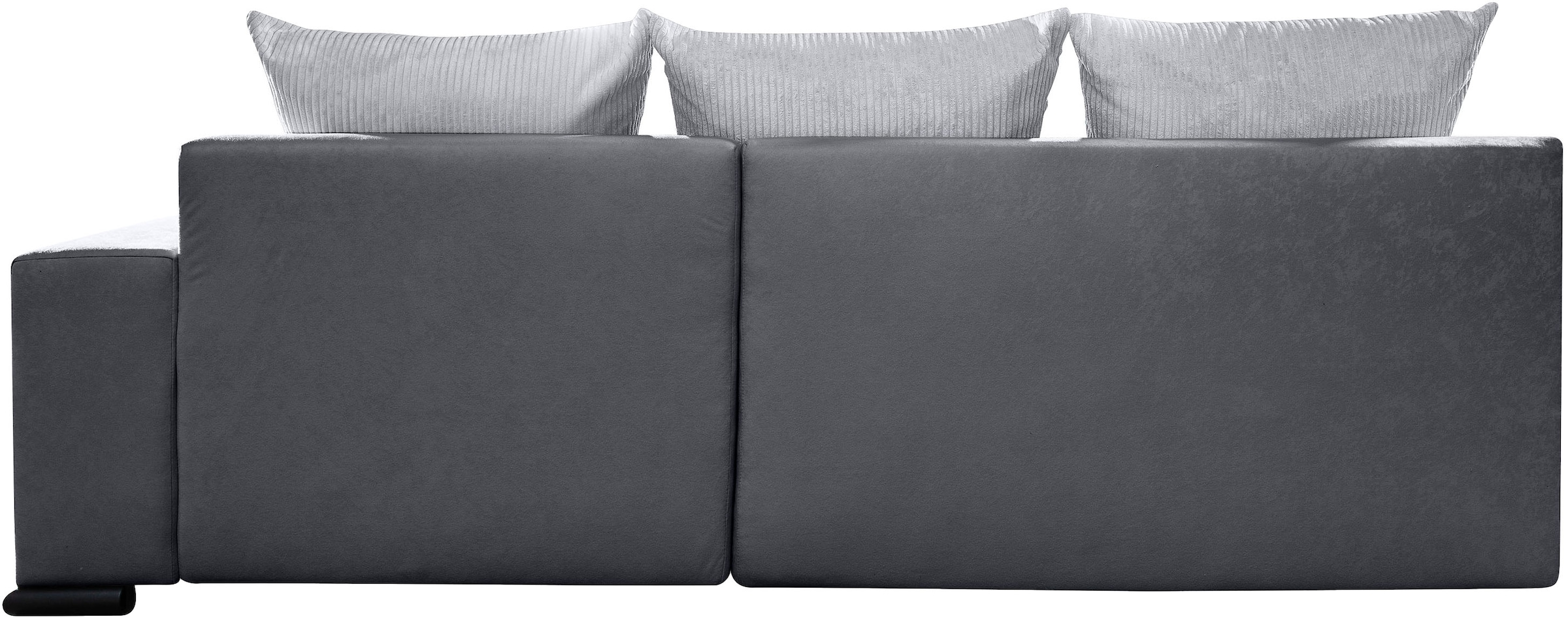 COLLECTION AB Ecksofa »Josy L-Form, B: 214 cm in Cord, Cord-Mix« mit Bettfunktion, Bettkasten & 2 Zierkissen, Federkern