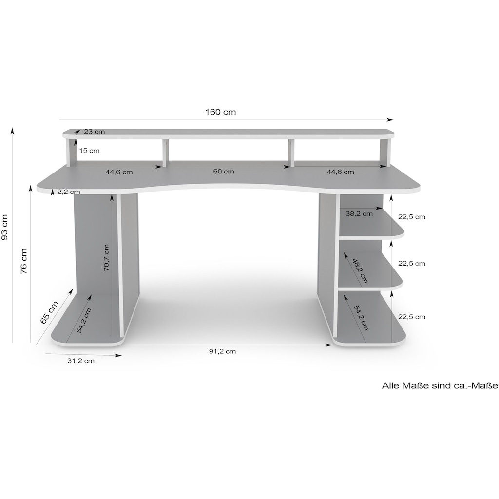 Homexperts Gamingtisch »Flynn«