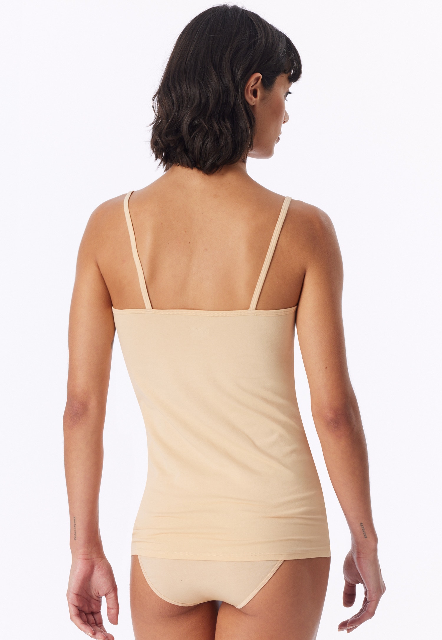 uncover by SCHIESSER Spaghettitop »Uncover Cotton« tiefer Rundhalsausschnitt, schmale Träger, elastisch, weich