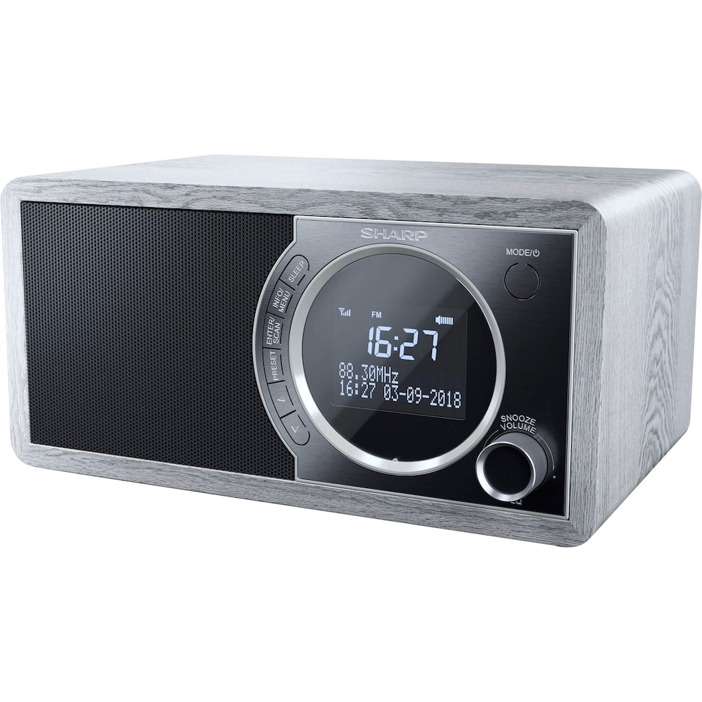 Sharp Digitalradio (DAB+) »DR-450«, (Bluetooth Automatische Senderverfolgung-Digitalradio (DAB+)-FM-Tuner mit RDS 6 W)