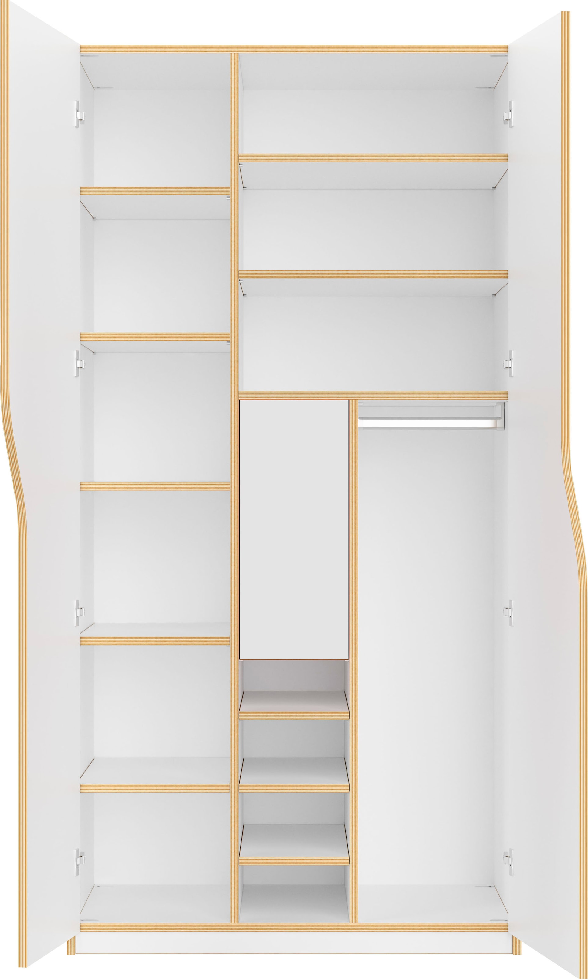 Müller SMALL LIVING Kleiderschrank »PLANE Ausstattung Nr. 5«, inklusive  einer innenliegenden Tür und einer Kleiderstange auf Rechnung kaufen