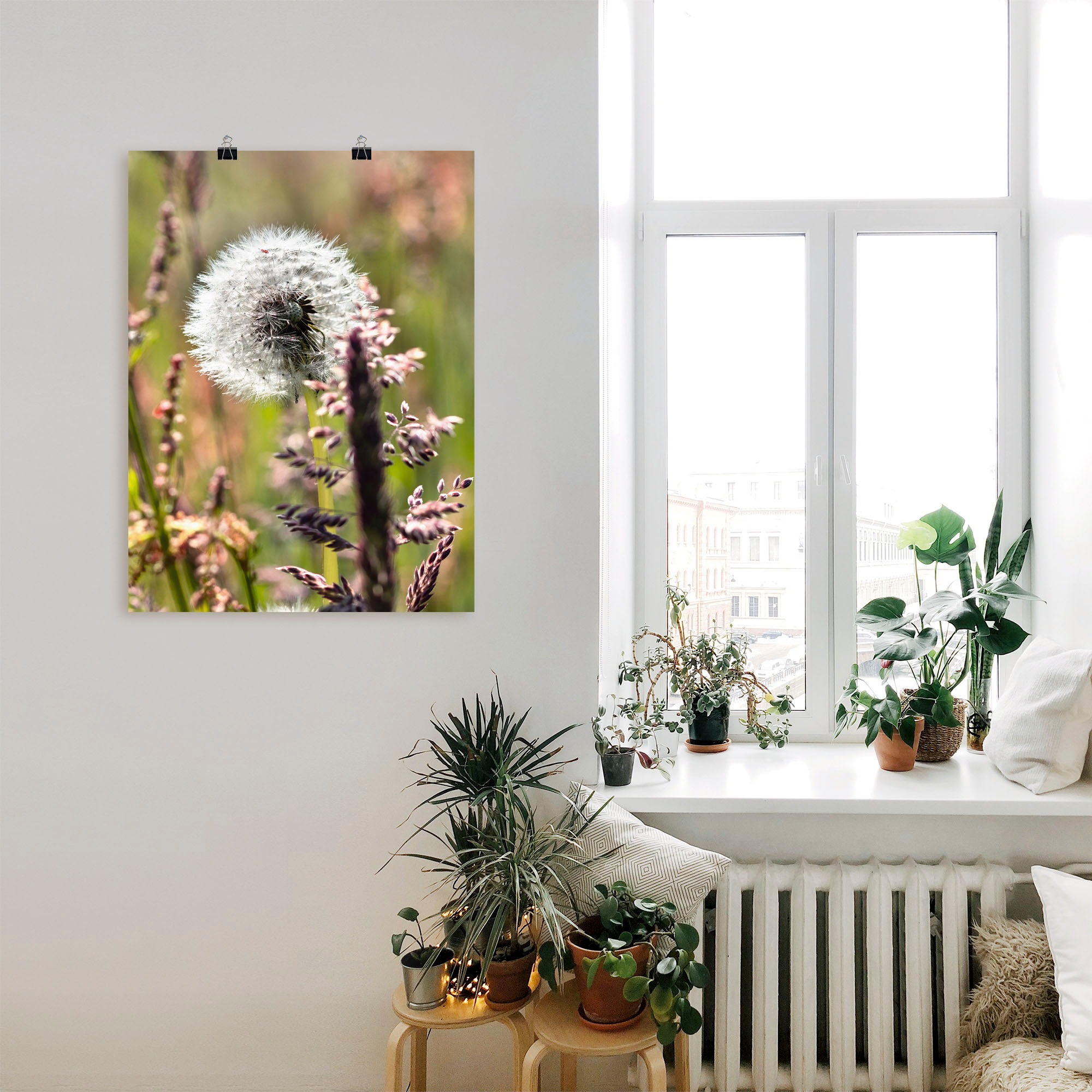 Artland Wandbild »Pusteblume III«, Blumen, (1 St.), als Leinwandbild, Poster in verschied. Größen
