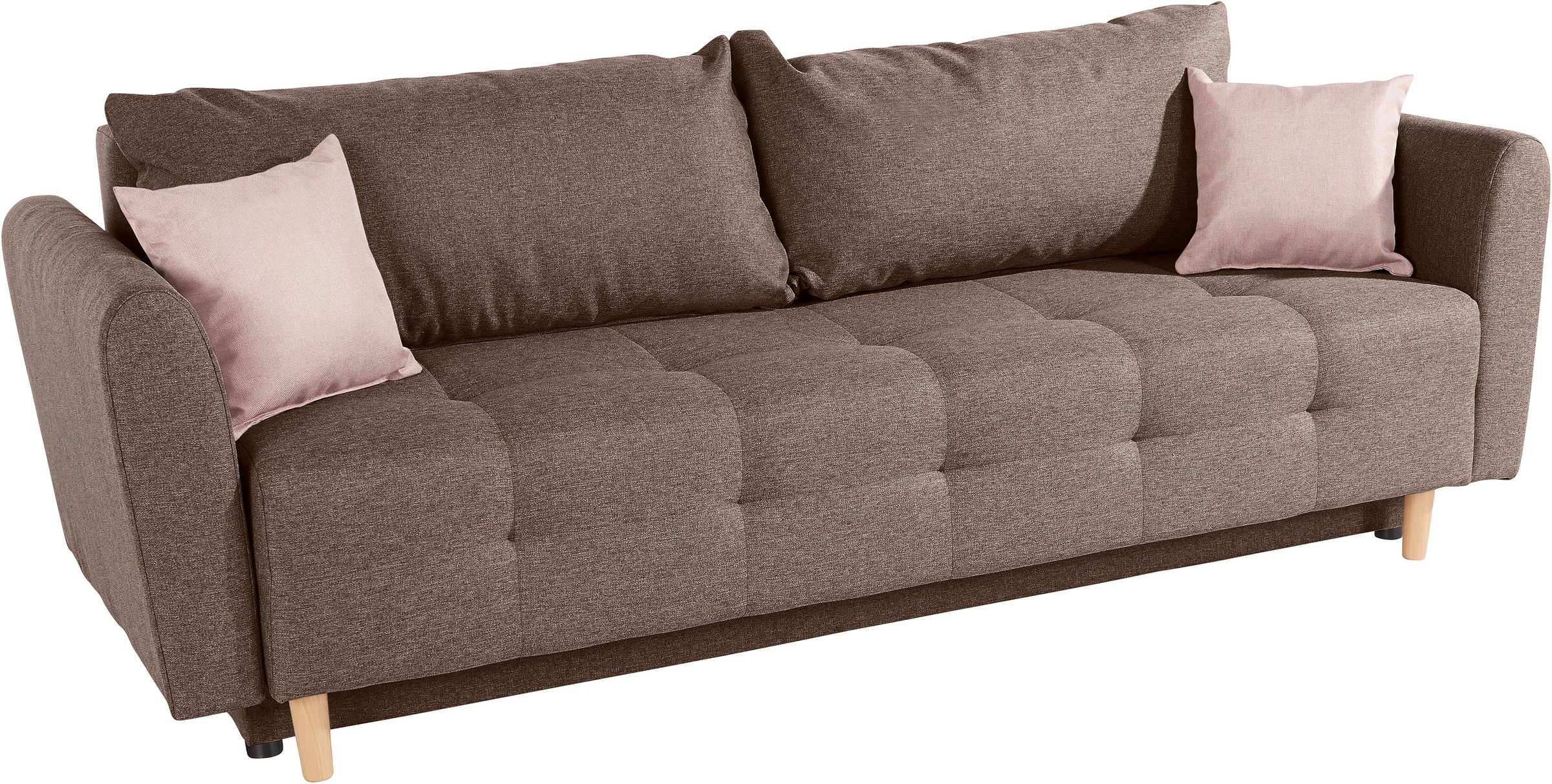 Home affaire Schlafsofa »Nordic« inklusive Bettkasten und Zierkissen günstig online kaufen