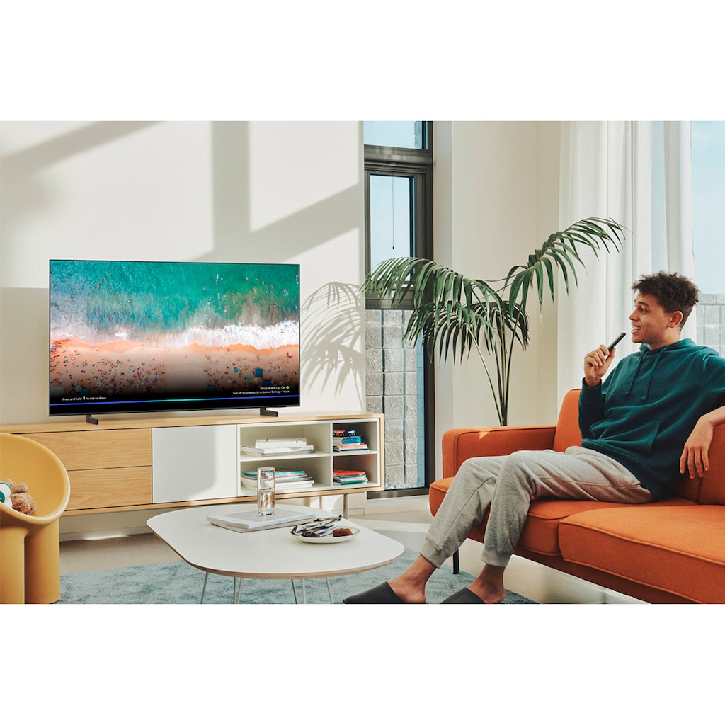 Samsung QLED-Fernseher »50" QLED 4K Q60B (2022)«, 125 cm/50 Zoll, Smart-TV-Google TV, Quantum Prozessor Lite 4K-Quantum HDR-Supreme UHD Dimming