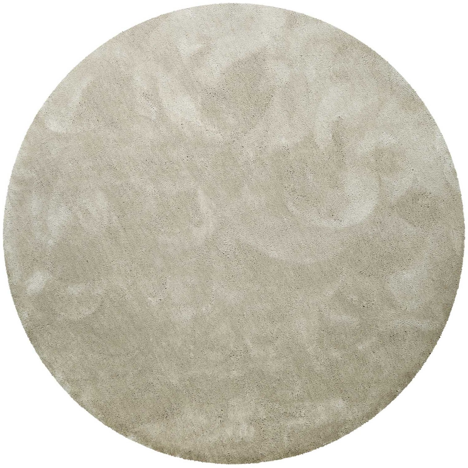 Homie Living Teppich »Pisa«, rund, 25 mm Höhe, Hochflor, Microfaser, uni, w günstig online kaufen