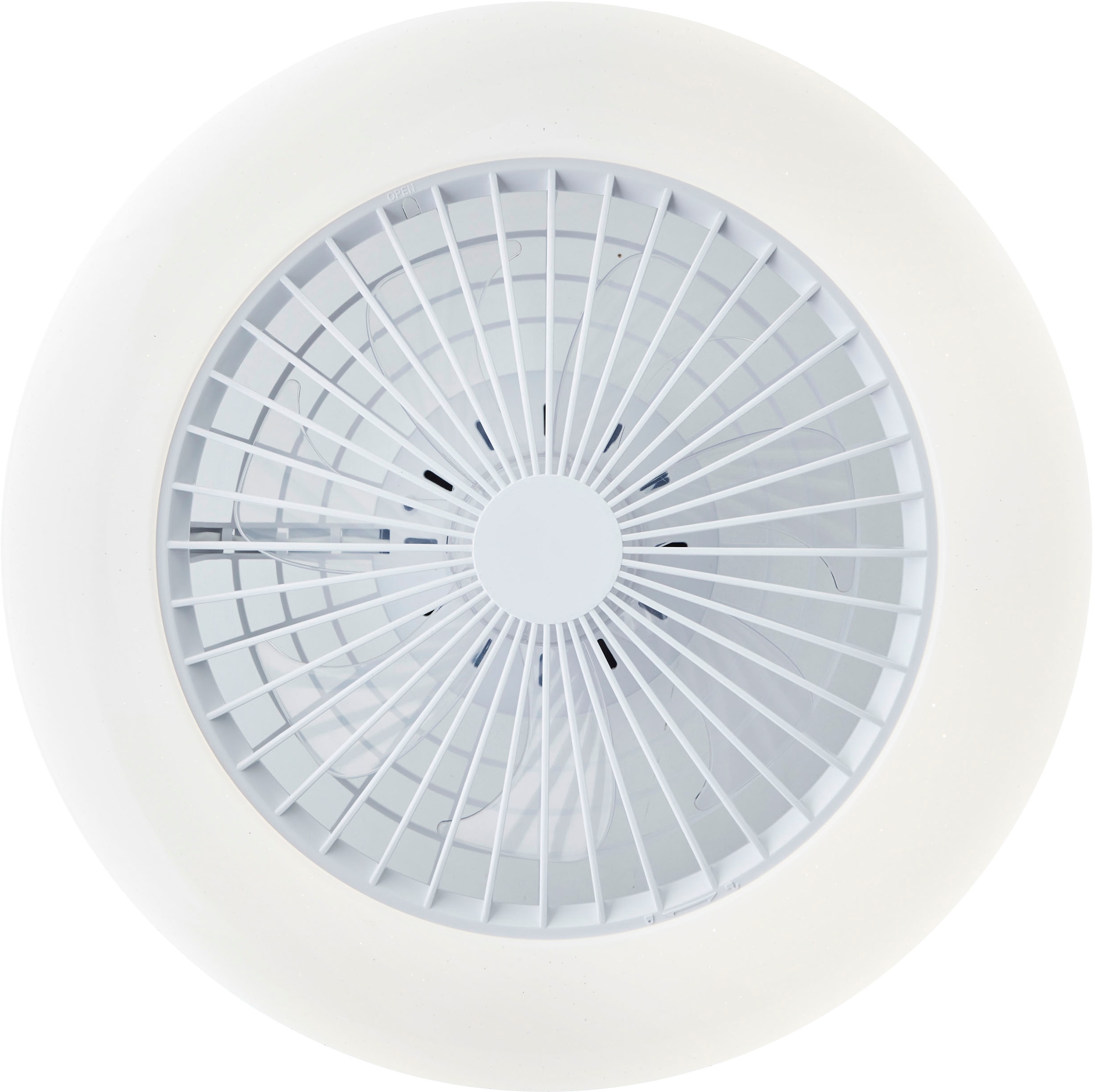 Brilliant LED Deckenleuchte »Salerno«, LED Leuchte, Ventilator, digitales RGB, 49 cm, 4700 lm, 3000-6500 K