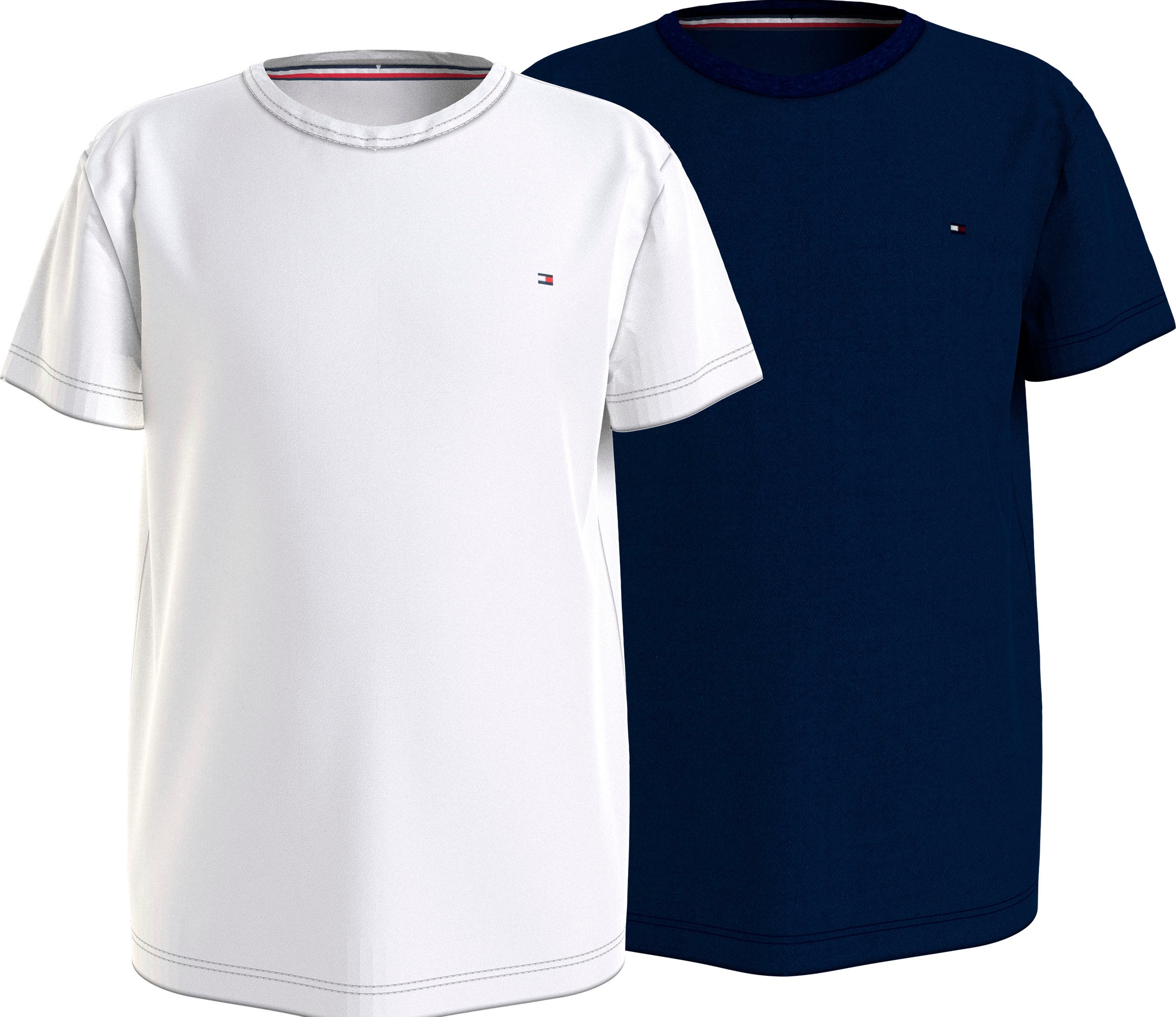 Tommy Hilfiger Underwear T-Shirt, (Packung, 2 tlg., 2er-Pack), mit Logo-Stickerei