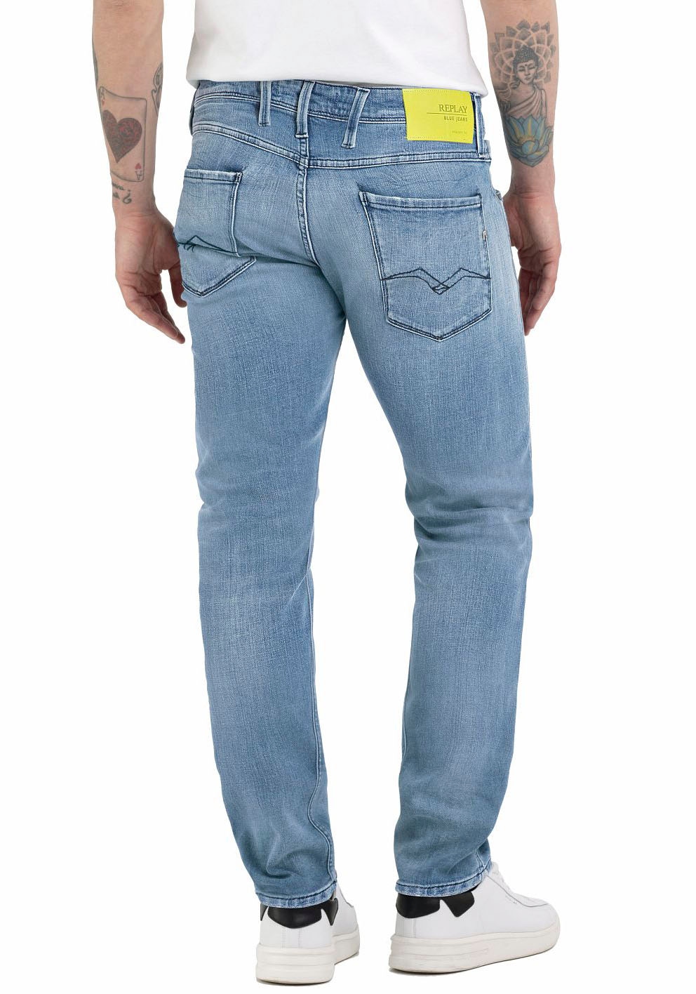 Replay Slim-fit-Jeans »ANBASS HYPERFLEX BIO«