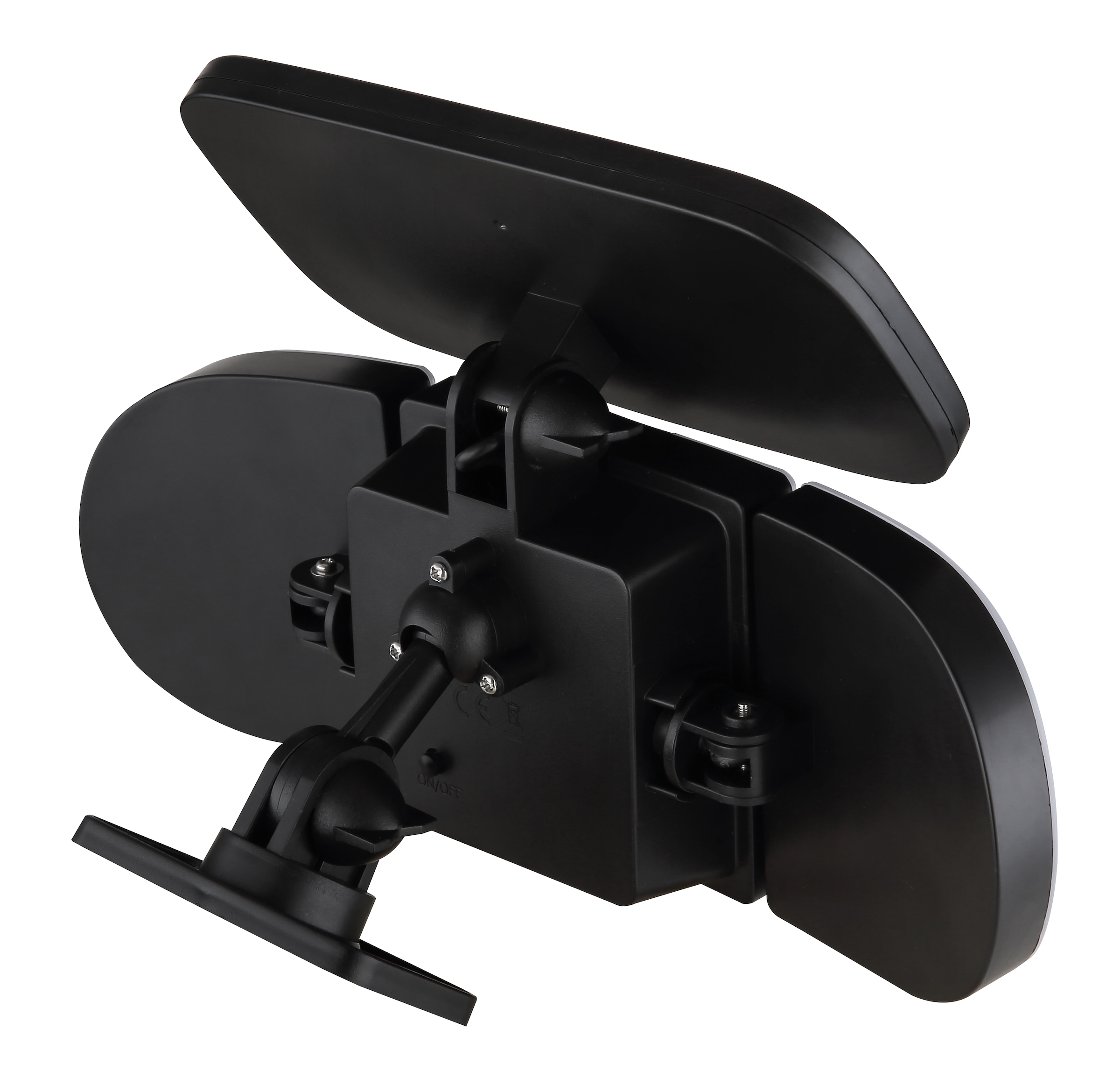 GLOBO LIGHTING LED Solarleuchte »SOLARLEUCHTE KUNSTSTOFF SCHWARZ MATT, 1XLED« LED-Modul 1 Stk. Kaltweiß Solar Garten Terrasse Außenbeleuchtung Funktionsleuchte Außenbereich