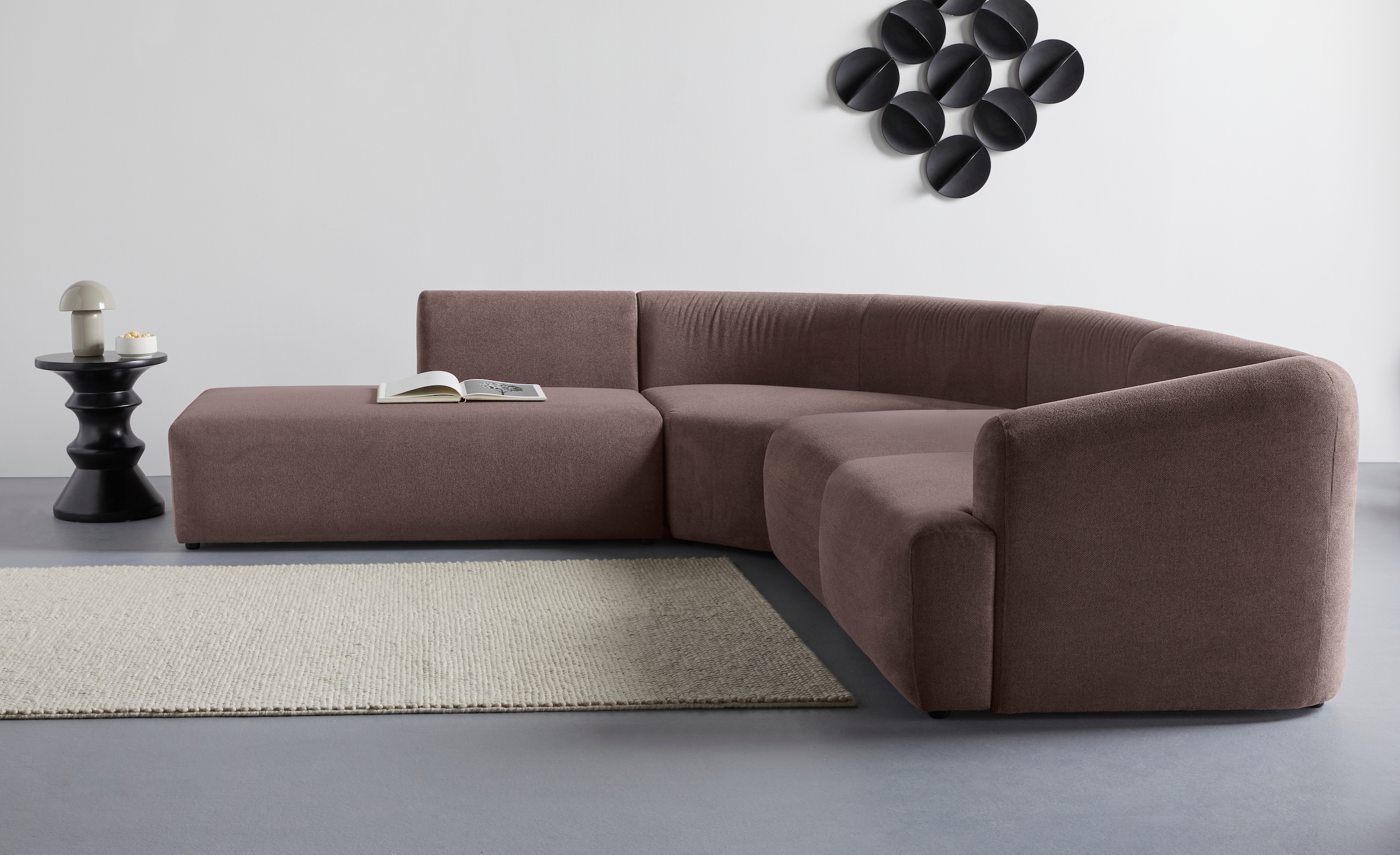 LeGer Home by Lena Gercke Ecksofa »LYZA L-Form links/rechts, Modularsofa, Maße B/T/H: 287/267/74 cm«, als Modul oder separat verwendbar, für individuelle Zusammenstellung