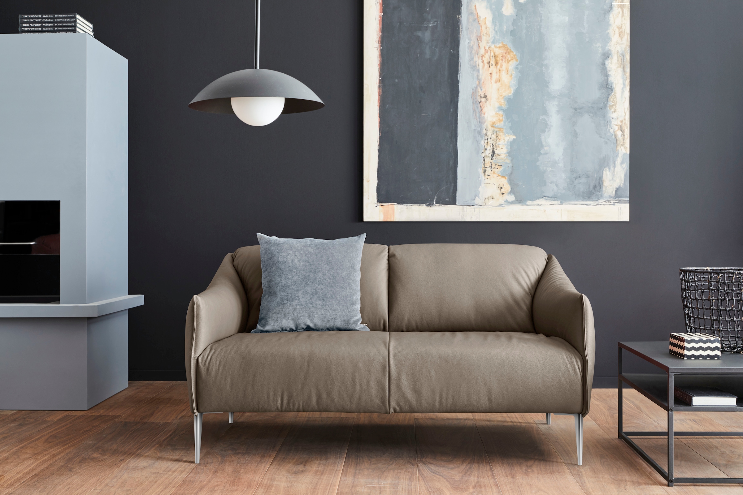 W.SCHILLIG 2-Sitzer »sally«, mit Metallfüßen in Chrom glänzend, Breite 154 cm
