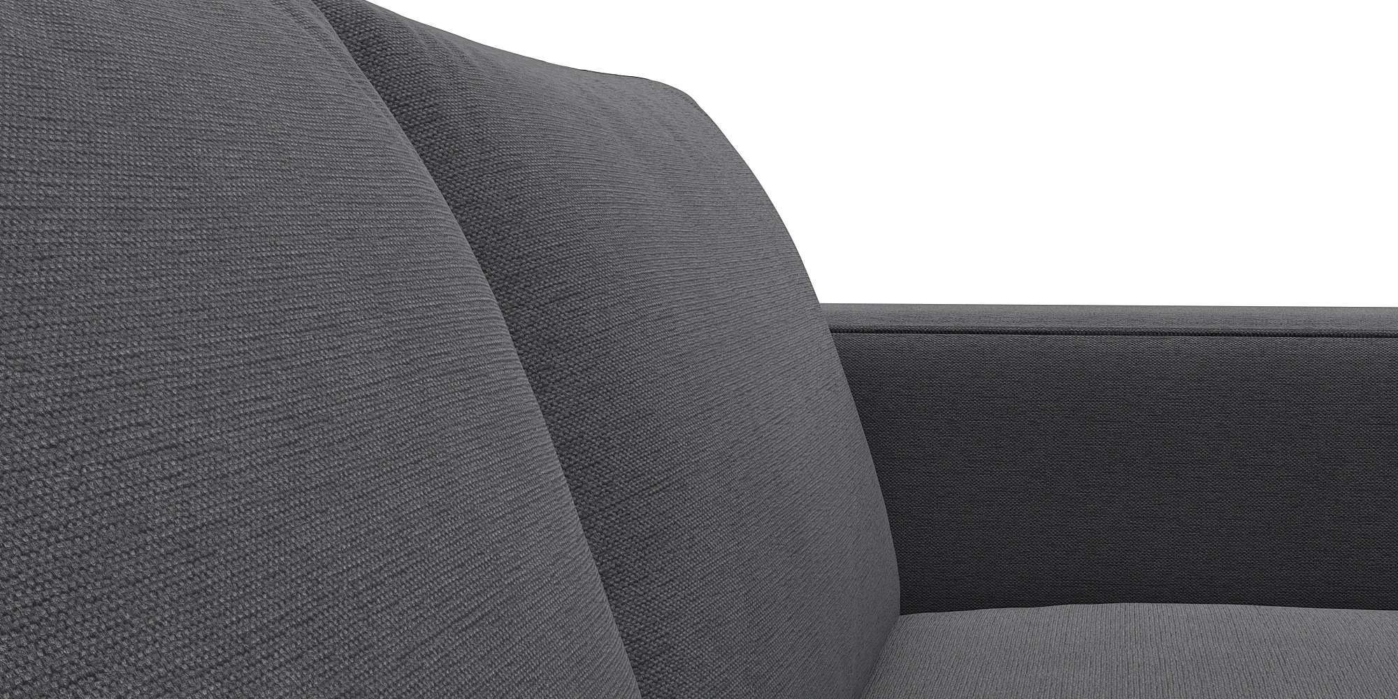 FLEXLUX 2,5-Sitzer »Fiore, super Sitzkomfort durch Kaltschaum,«, breite Armlehnen, Füße Alu+ Eiche