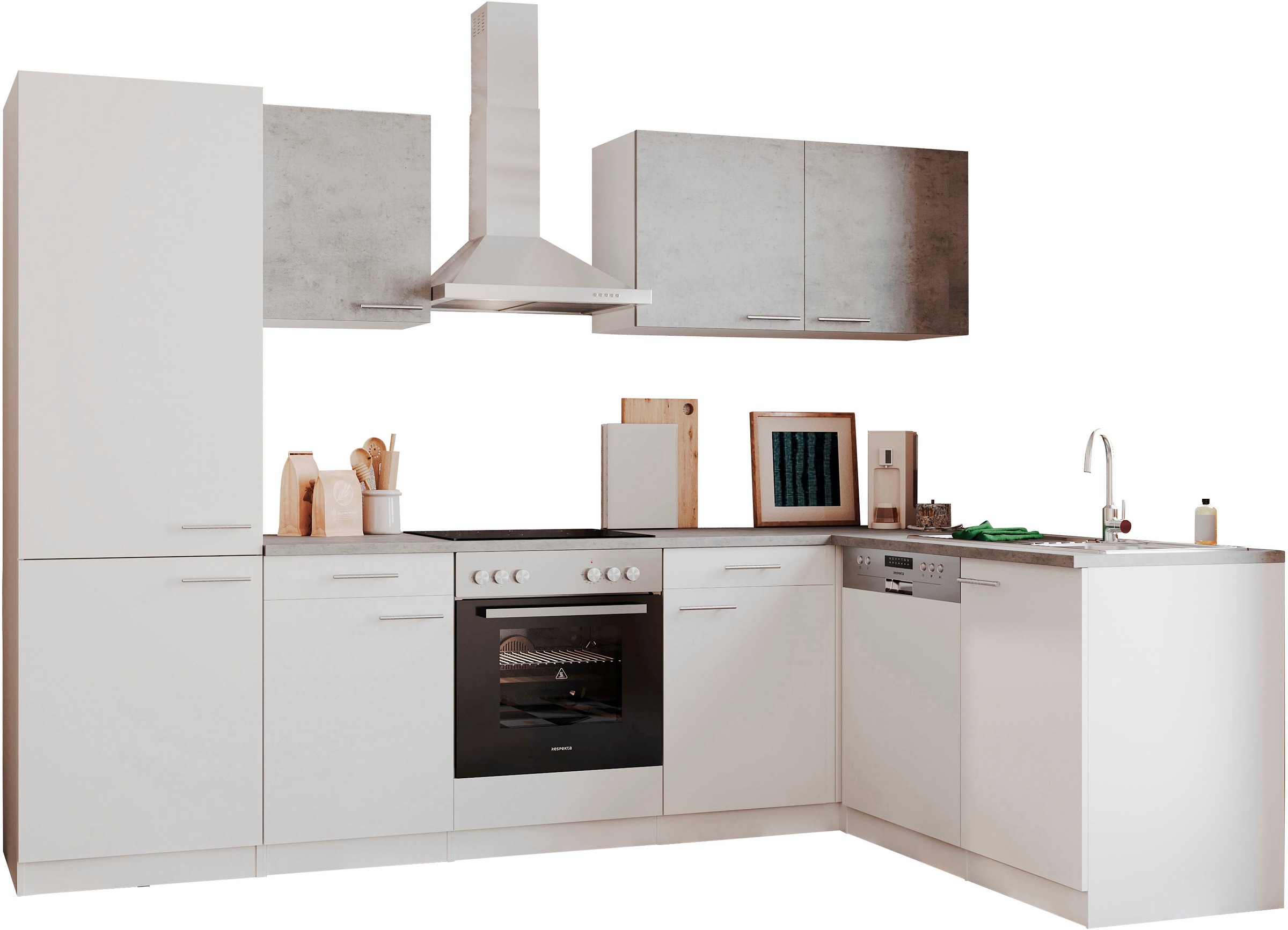 RESPEKTA Küchenzeile »Malia« Breite 280 cm, mit Soft-Close, in exklusiver K günstig online kaufen