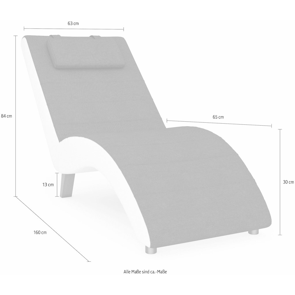 Max Winzer® Relaxliege »build-a-chair Nova«, inklusive Nackenkissen, zum Selbstgestalten