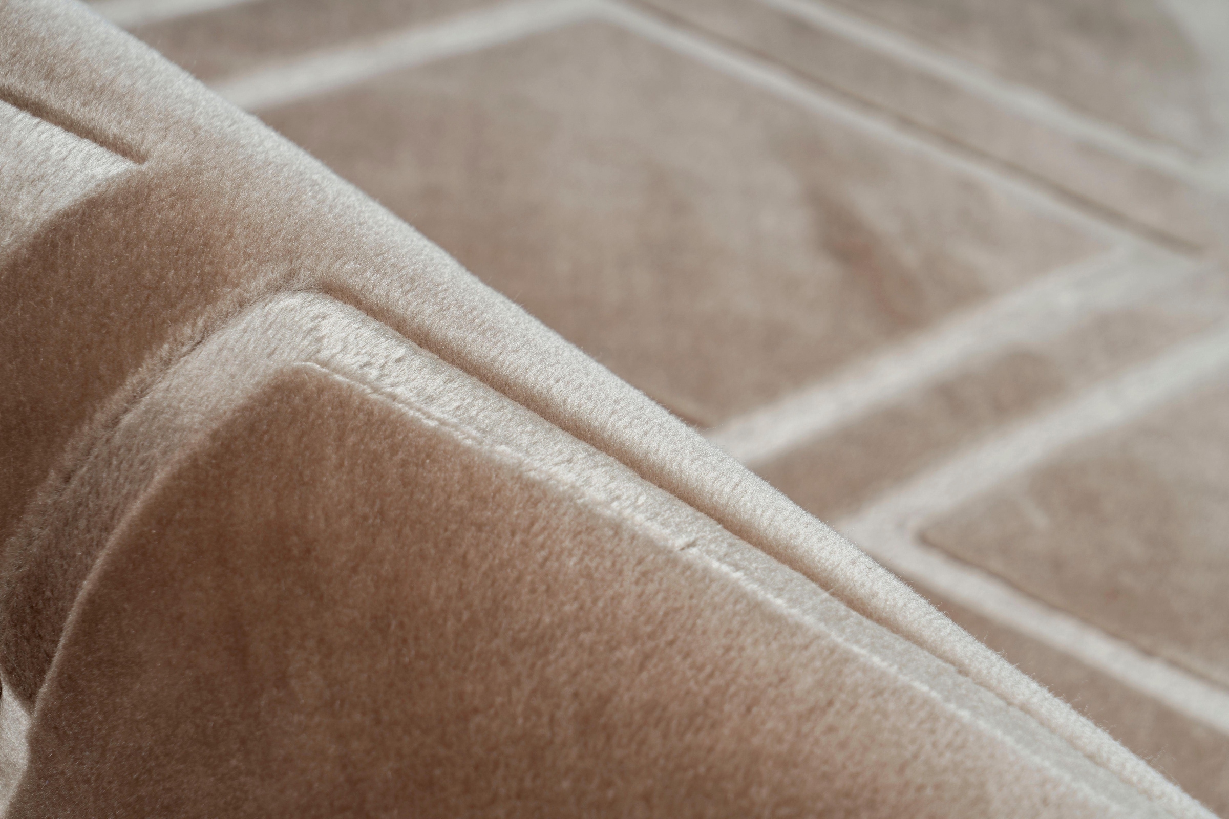 calo-deluxe Teppich »Latemar 400«, rechteckig, 7 mm Höhe, Hoch -Tief Struktur, Wohnzimmer