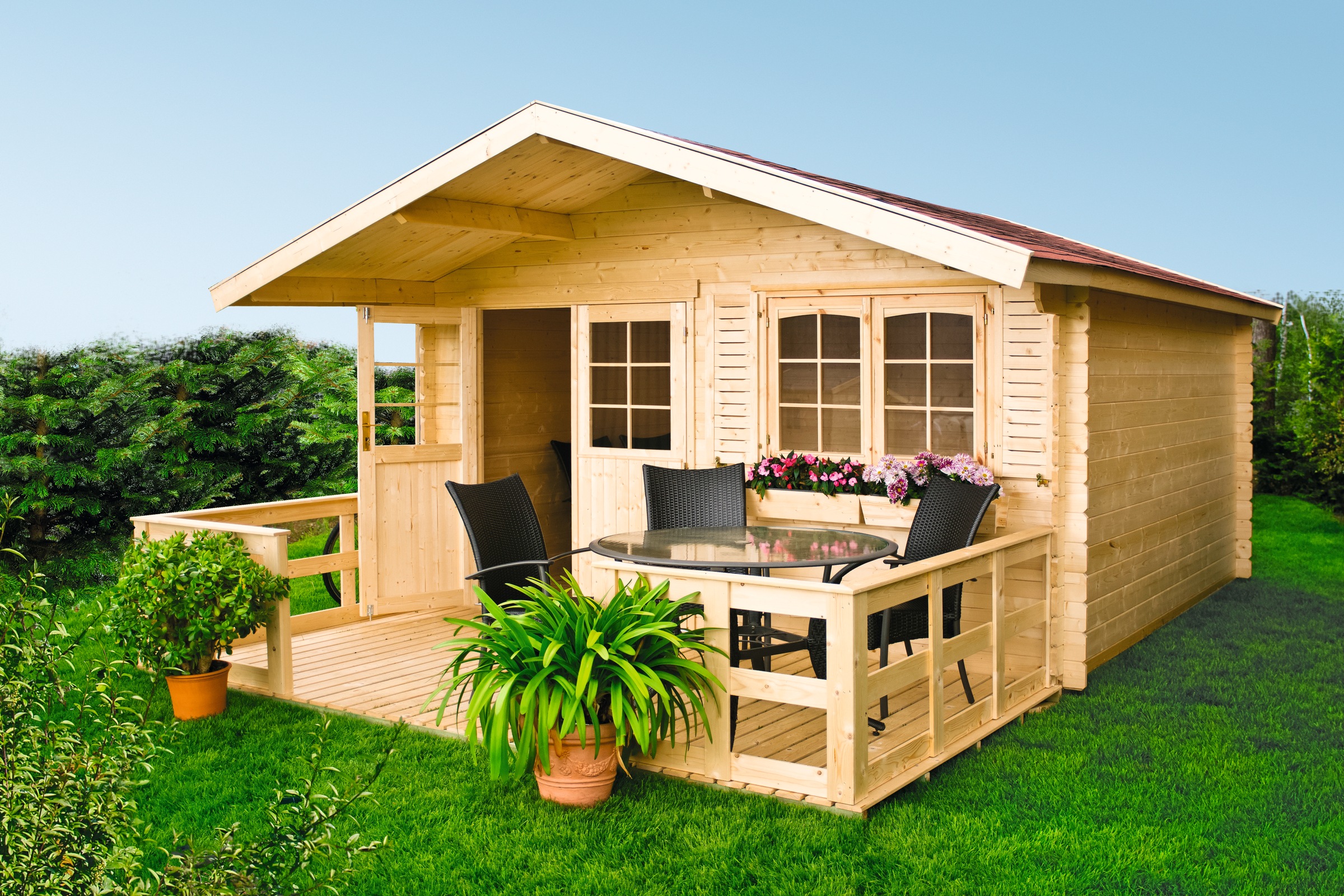 Kiehn-Holz Gartenhaus »Gipsberg 1«, (Set)