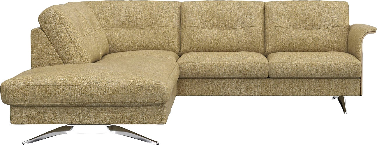 FLEXLUX Ecksofa »Glow, super bequem durch hochwertigem Sitzaufbau mit Feder günstig online kaufen