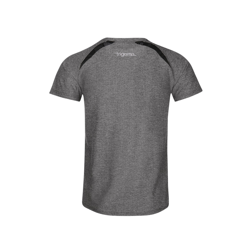 Trigema T-Shirt »TRIGEMA Funktionsshirt in Melange-Optik«, (1 tlg.)