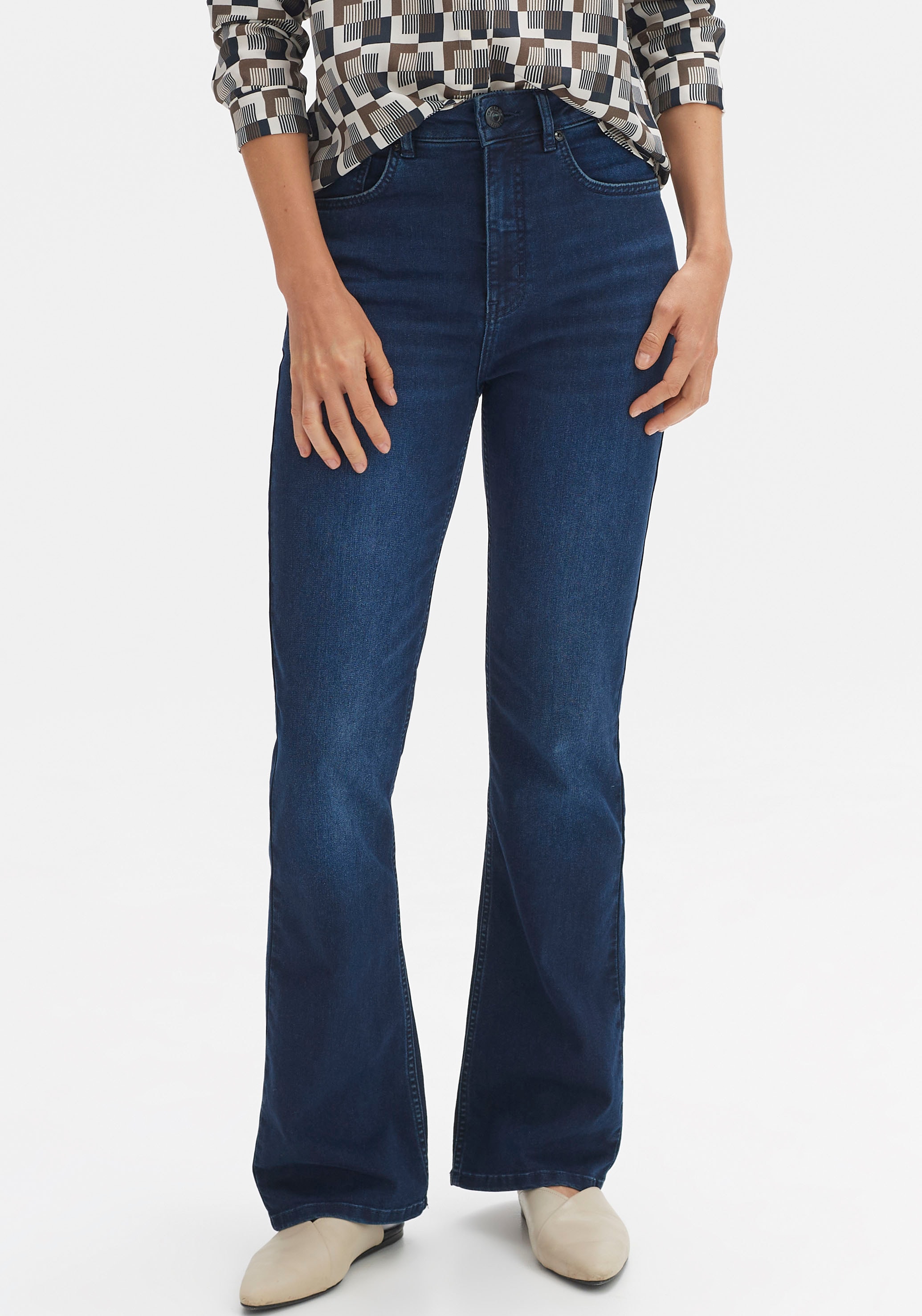 OPUS Slim-fit-Jeans »Edris«, kaufen mit Abriebeffekten