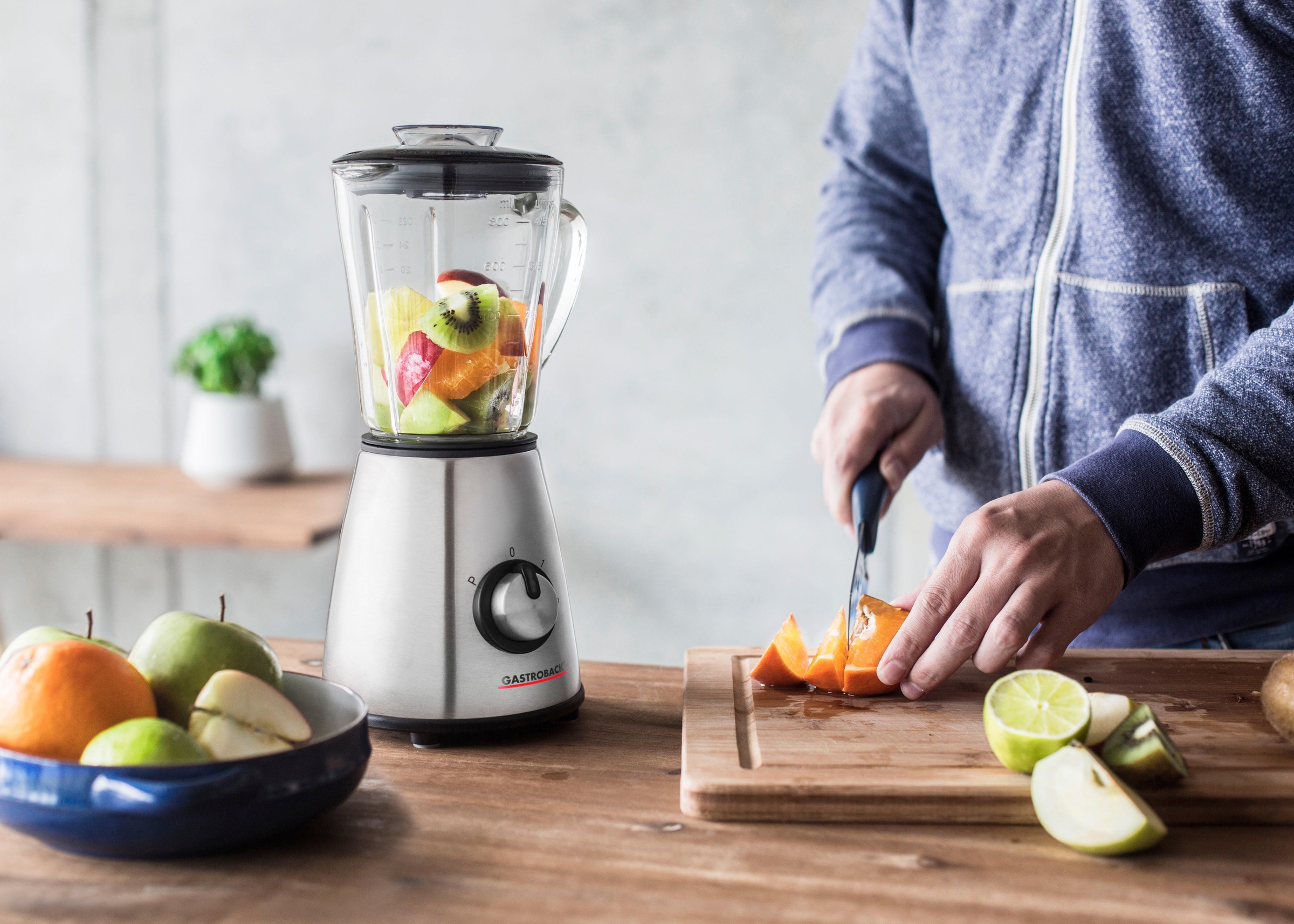 Gastroback Standmixer »Design Mixer Mini 40897«, 500 W, 2 Geschwindigkeiten, Edelstahl