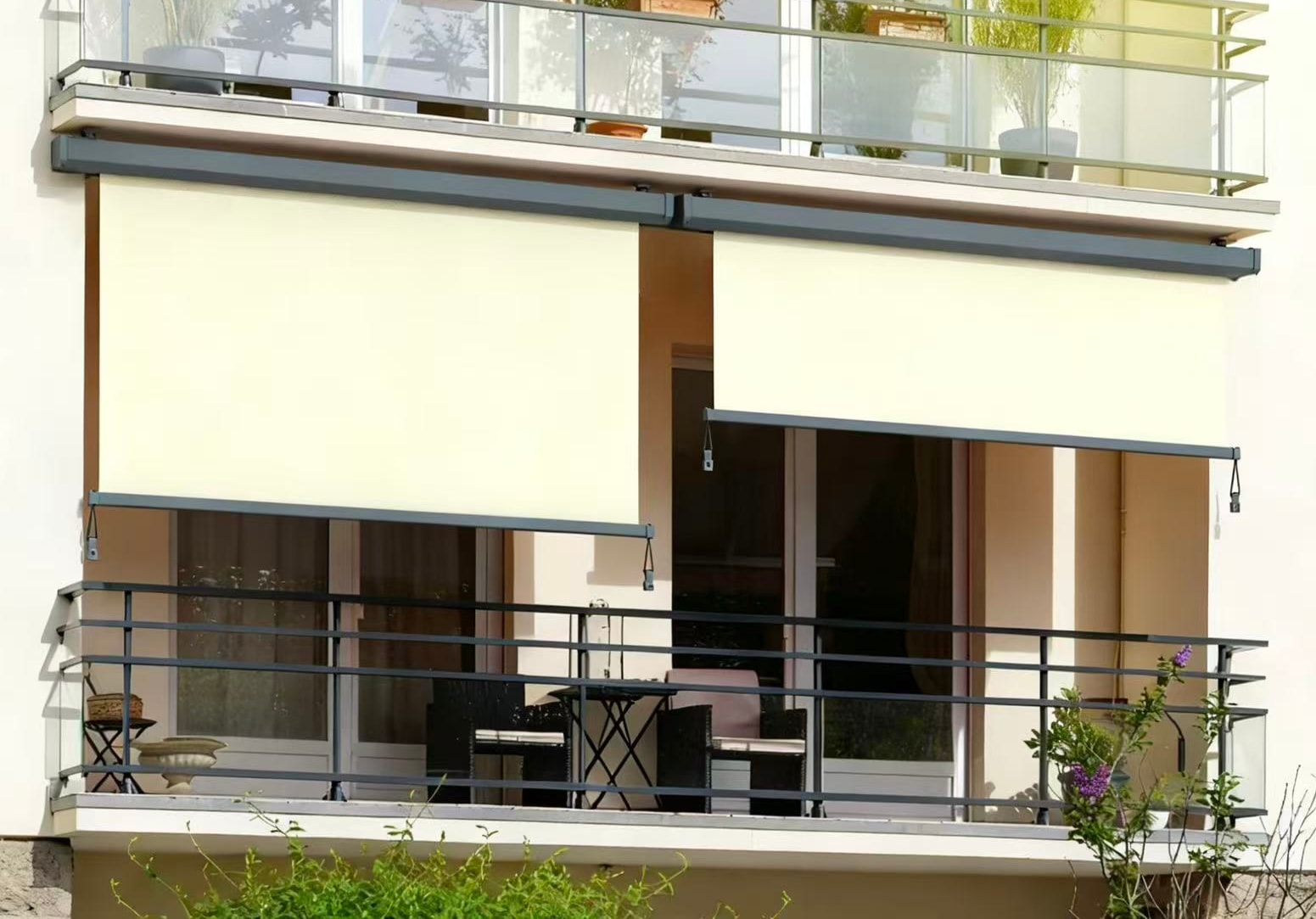 Konifera Senkrechtmarkise "Sitges", beige, 140cm