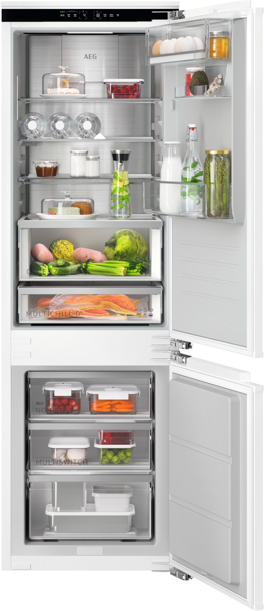 AEG Einbaukühlgefrierkombination Serie 9000 »TSC9V183DC«, MultiChill-Null-G günstig online kaufen