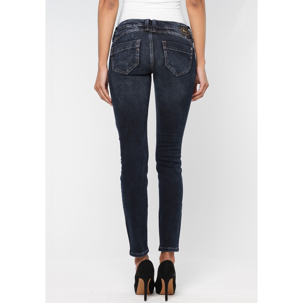 GANG Skinny-fit-Jeans »Nena«, in authenischer Used-Waschung