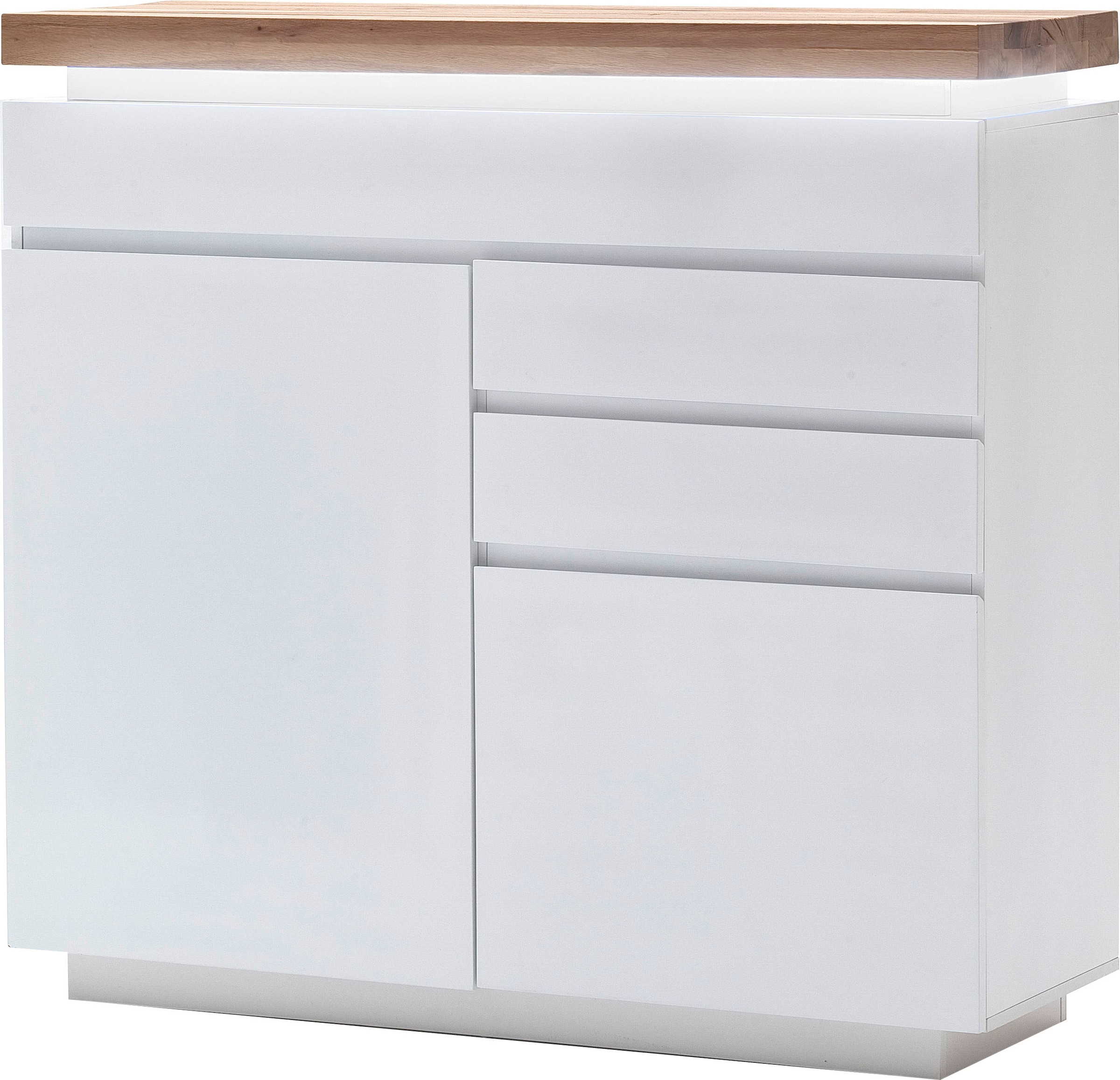 MCA furniture Sideboard »Romina«, mit LED Beleuchtung weiß dimmbar, inkl. Fernbedienung