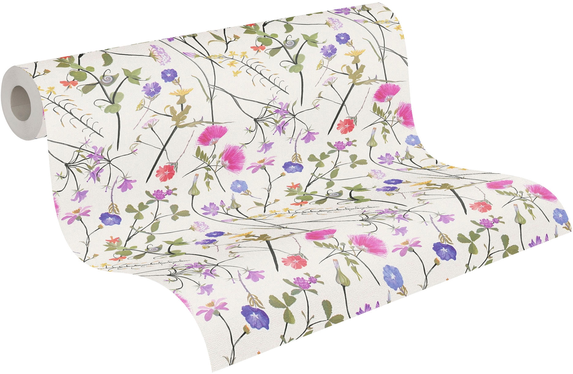 living walls Vliestapete »House of Turnowsky Designertapete Blumenwiese« gemustert | matt | neutral leicht strukturiert Blümchen Landhaus Floral Tapeten Wohnzimmer Schlafzimmer Küche Design