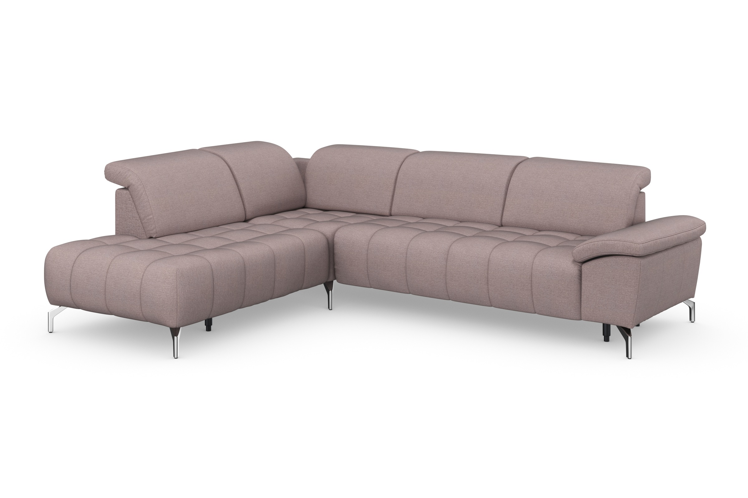 sit&more Ecksofa »Cool L-Form«, wahlweise mit Kopfteilverstellung und Vorziehsitz, motorisch
