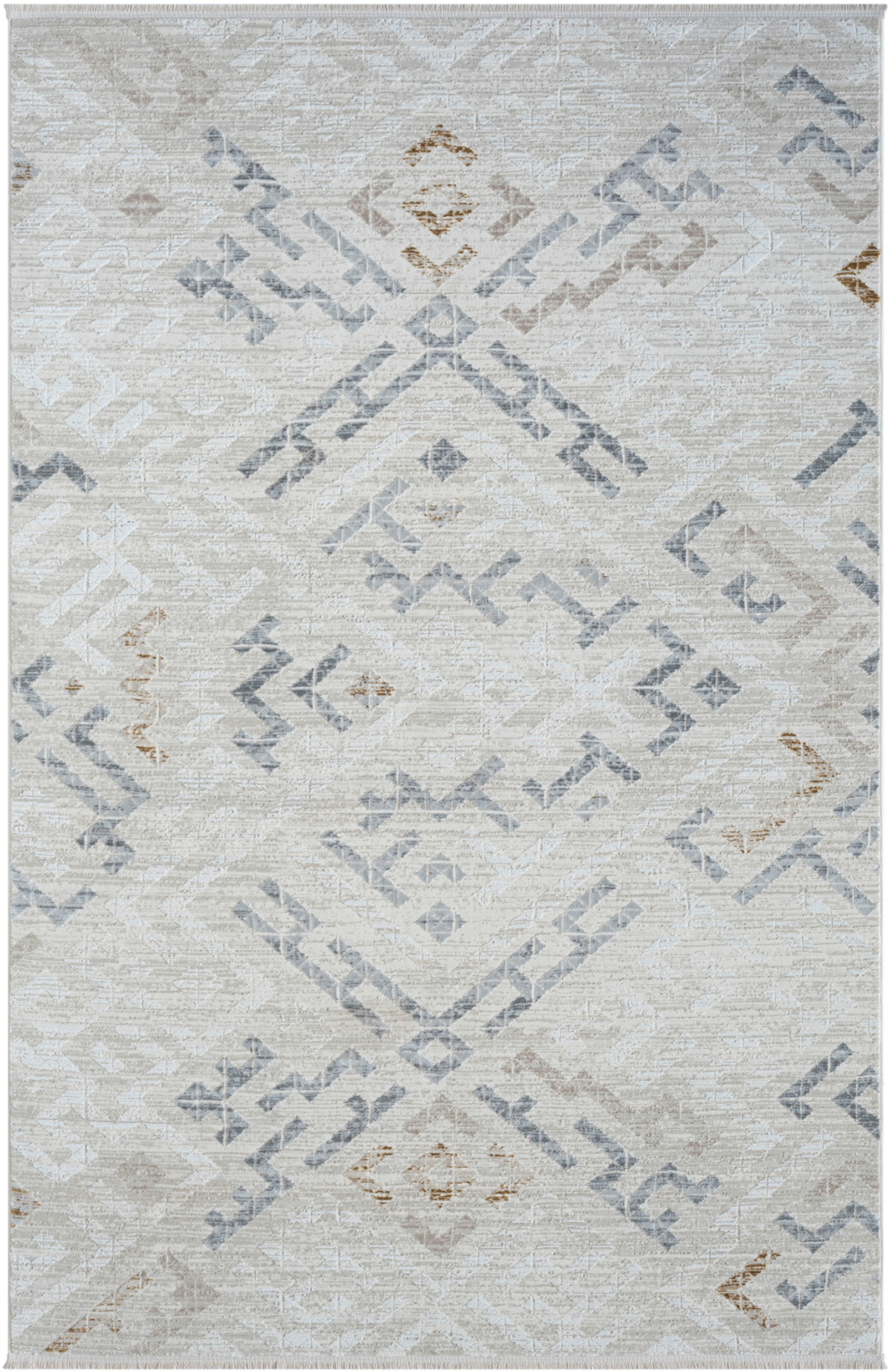 Myflair Möbel & Accessoires Teppich »My Type«, rechteckig, 10 mm Höhe, Kurzflor, Ethno-Style, besonders weich durch Microfaser, mit Fransen