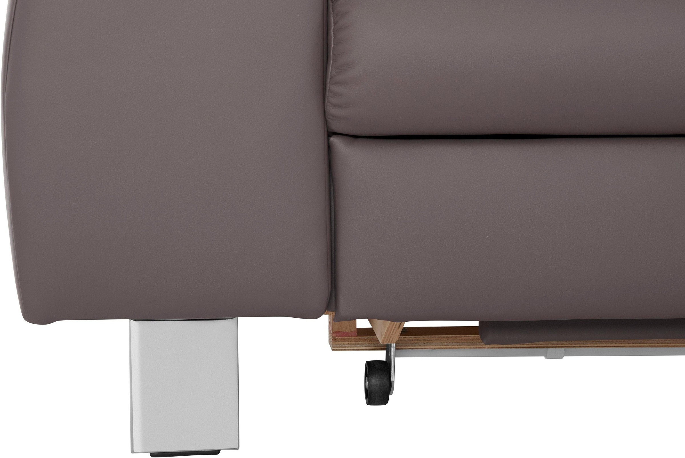 COTTA Ecksofa Komaris, Ecksofa, wahlweise mit RGB-LED-Beleuchtung und Bettfunktion/Bettkasten