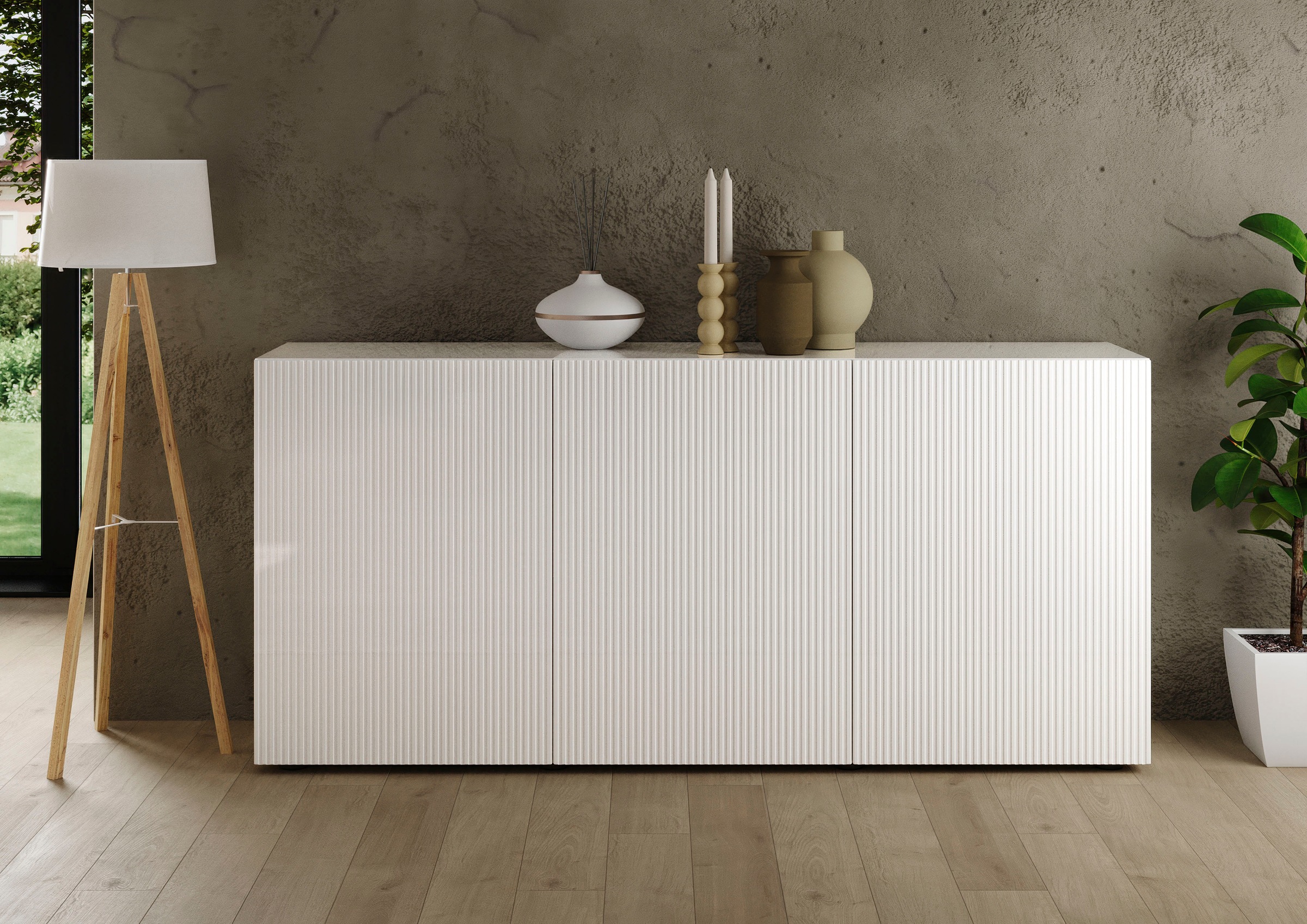 INOSIGN Sideboard »Rio Breite 181 cm, Kommode mit 3 Türen, Anrichte,« gerif günstig online kaufen