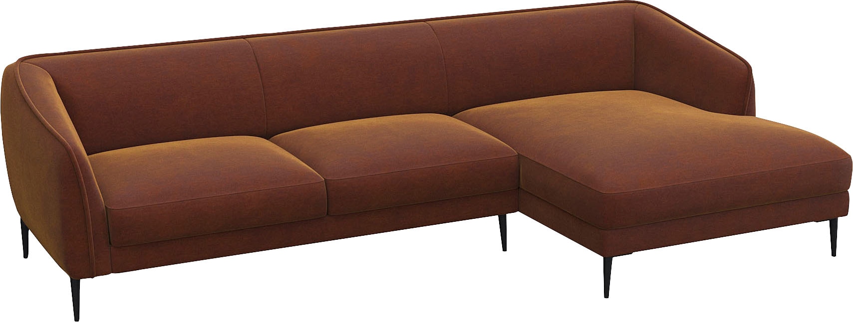 FLEXLUX Ecksofa »Belle Designsofa, L-Form, B/T 288/149 cm«, Skandinavisches Design, In hochwertiger Verarbeitung