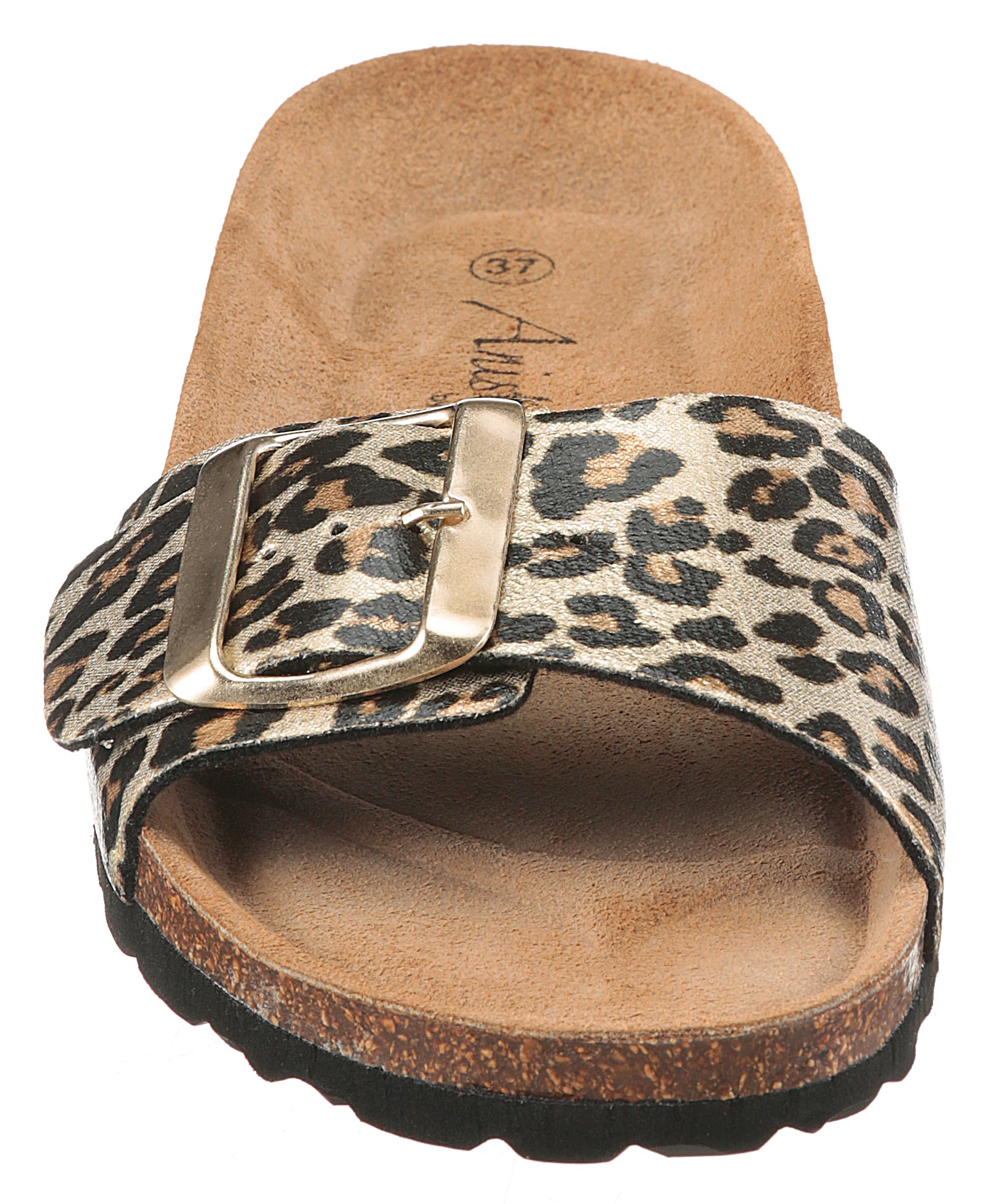 Aniston SHOES Pantolette, Strandschuh, Sommerschuh, Urlaubschuh, leo - NEUE KOLLEKTION