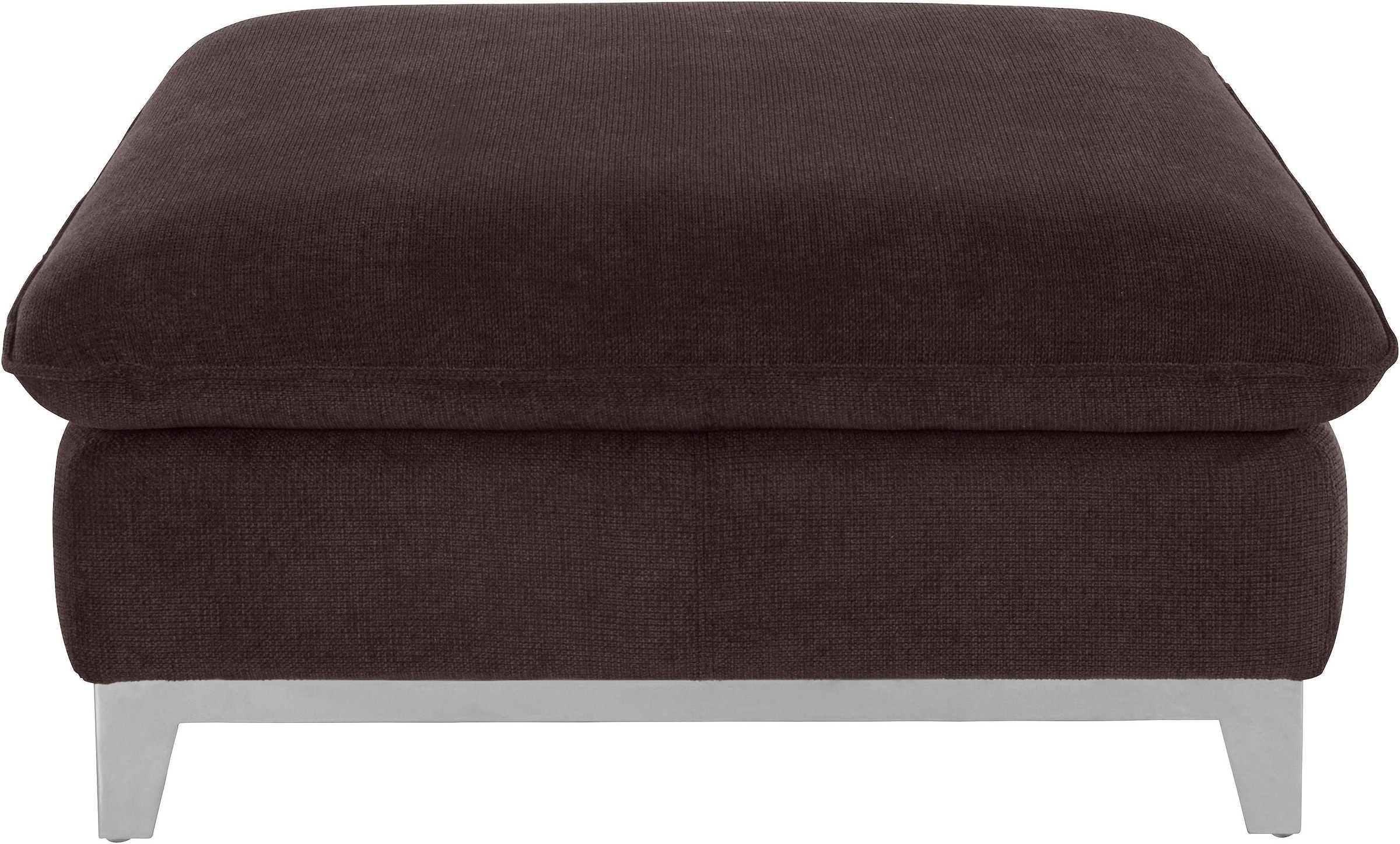 COTTA Polstergarnitur »Teresa«, (Set), Set bestehend aus: 3-Sitzer mit Kopfteilverstellung & Hocker