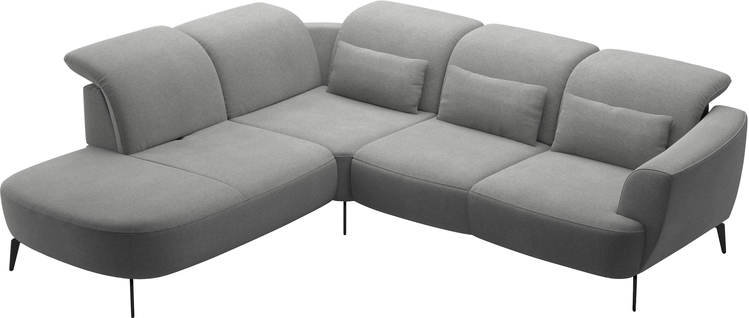 sit&more Ecksofa »Zoe«, ink.Sitztiefenverstellung, wahlweise mit Kopfteilverstellung