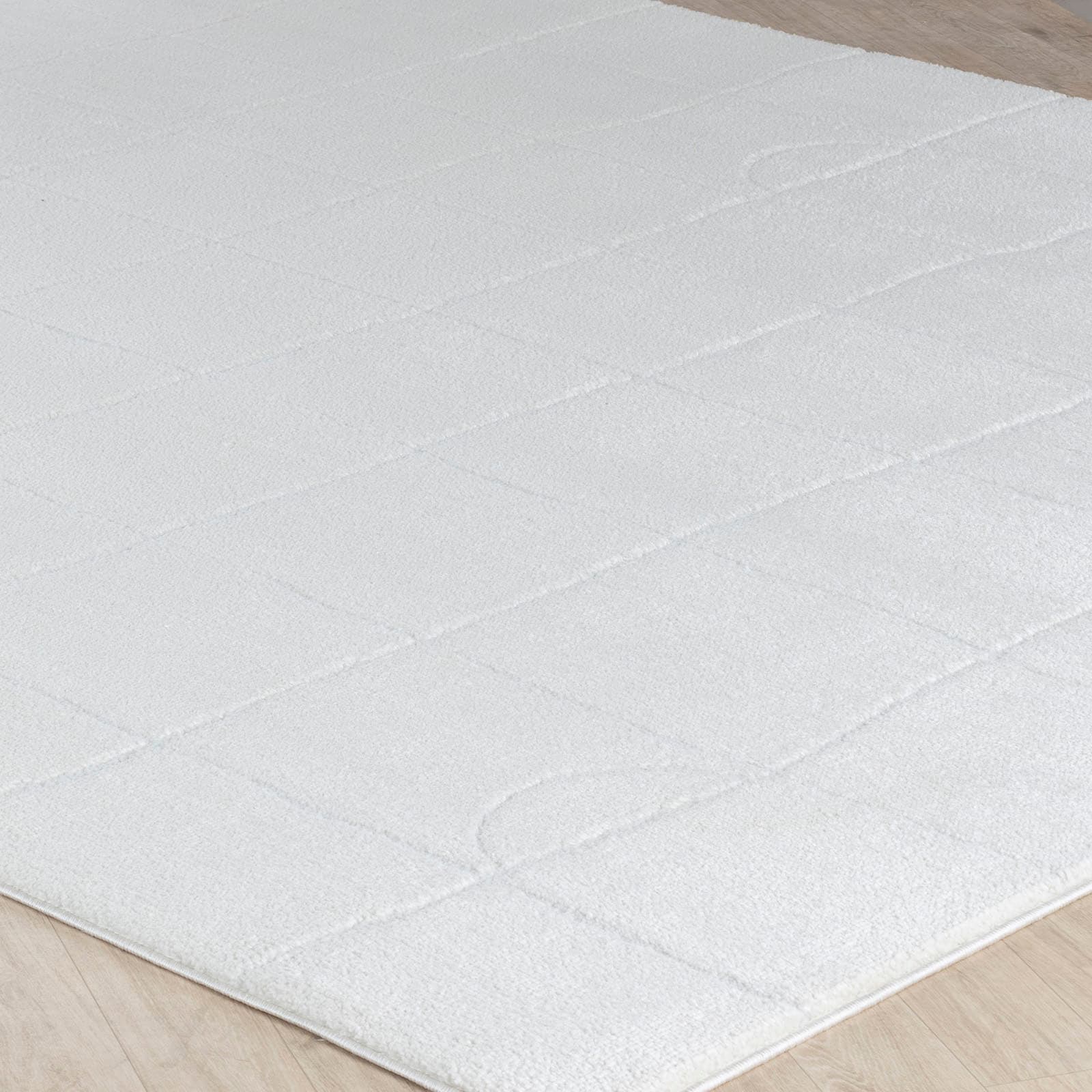 Livabliss Teppich »BUSAN«, rechteckig, 14 mm Höhe, Skandi Design, Modern Boho Kurzflor Wohnzimmerteppich, Schlafzimmer