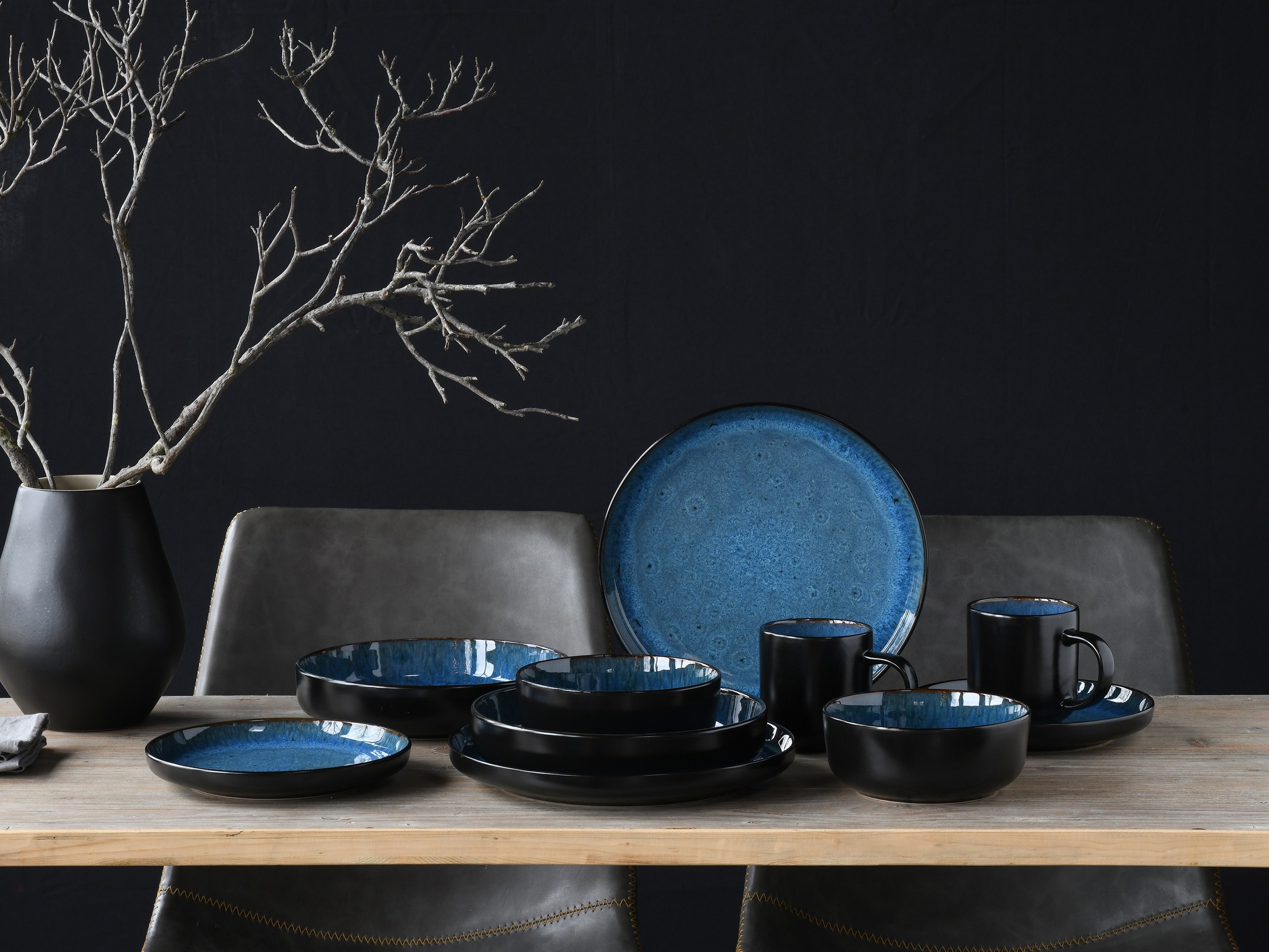 CreaTable Kombiservice »Nordic Fjord, Kombiservice 16-tlg« Reaktivglasur, S günstig online kaufen