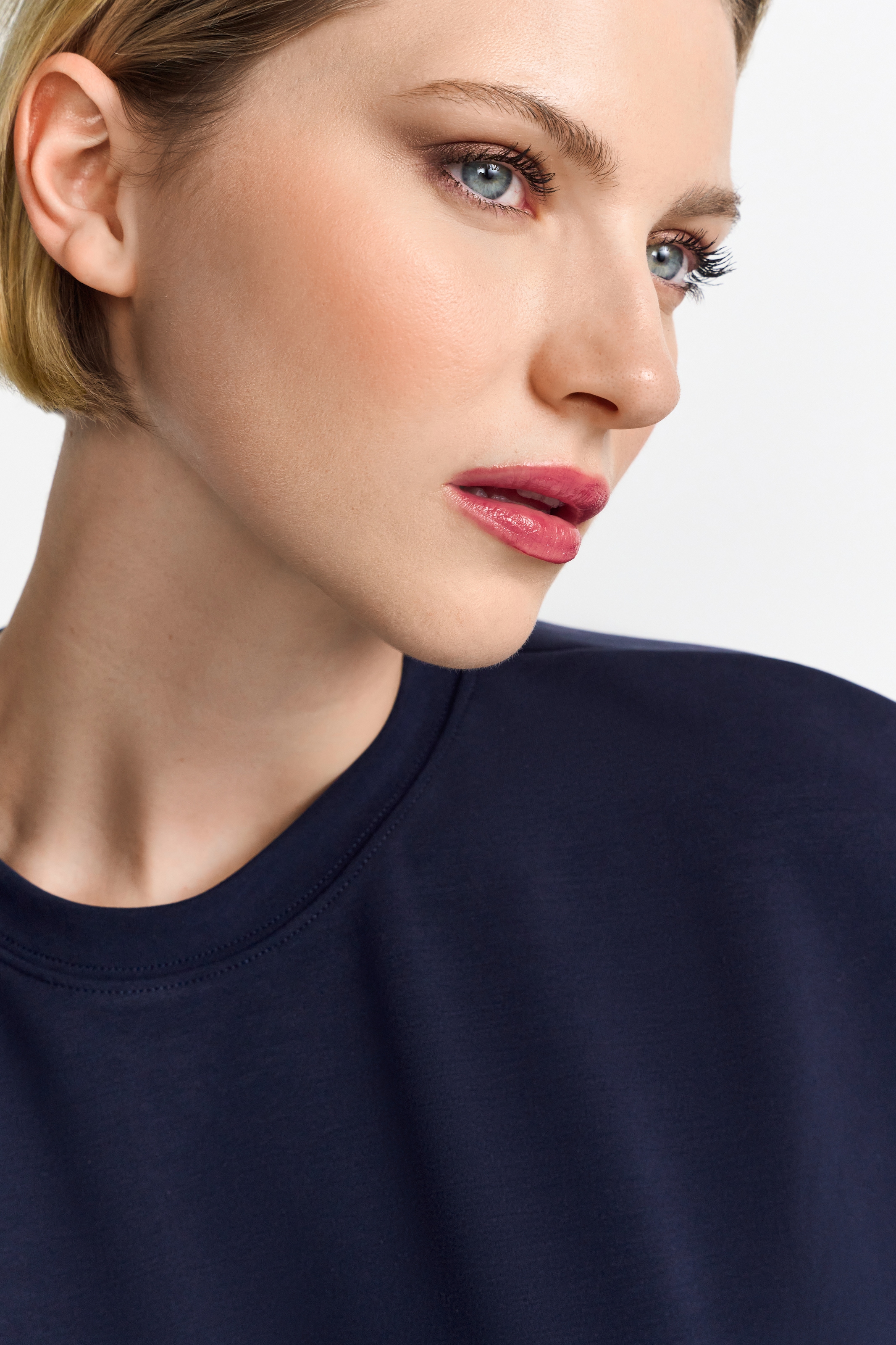 RICHROYAL Sweatshirt »Tencel peached Shirt«, modische Kurzarmsweatshirt
