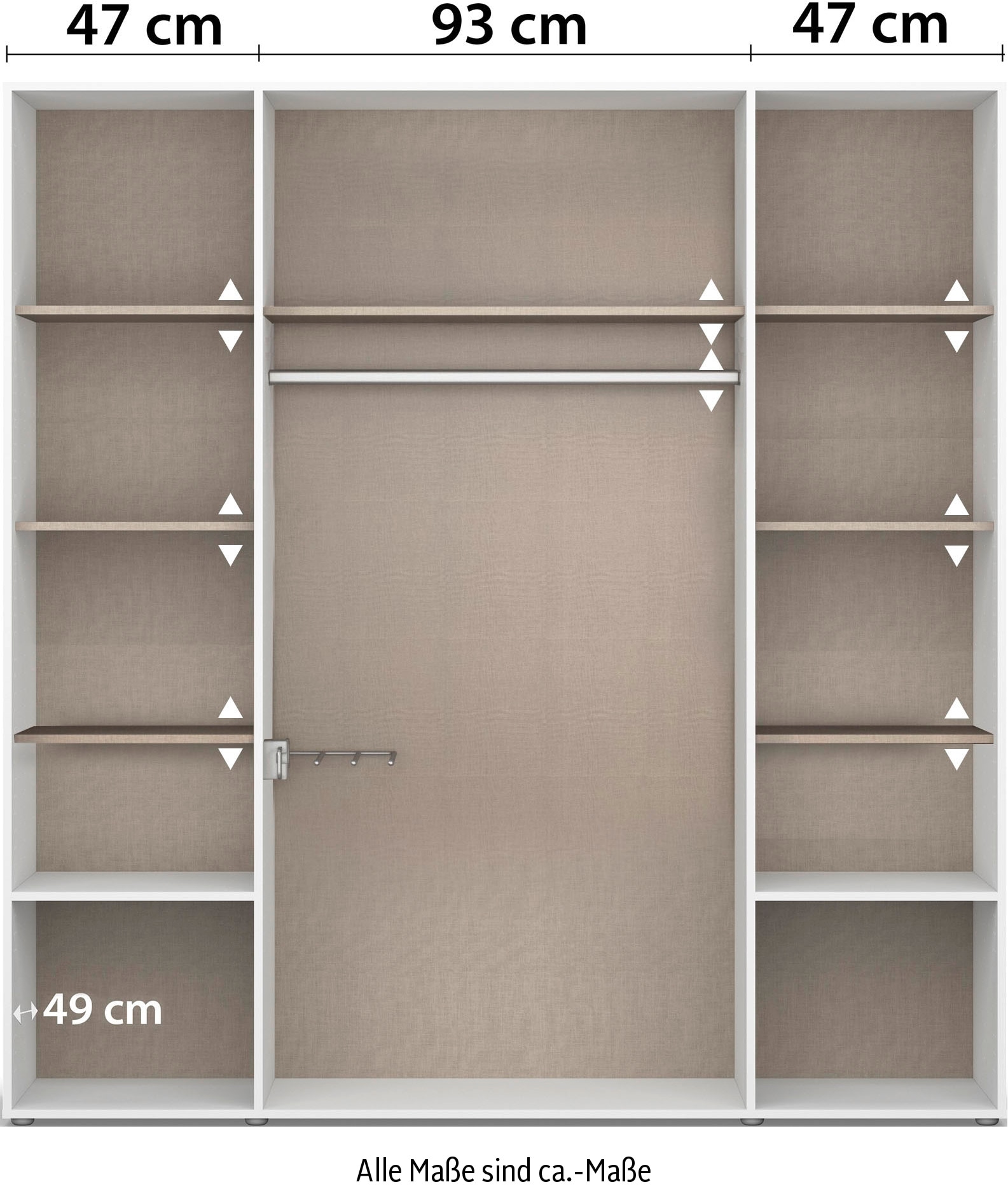 rauch Drehtürenschrank, (in 3 verschiedenen Ausstattungen BASIC/CLASSIC/PREMIUM)